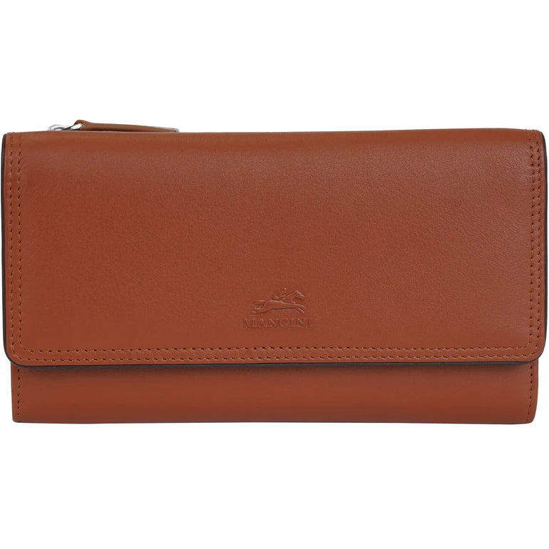 Mancini Leather Medium Clutch Wallet Sonoma Collection 22
