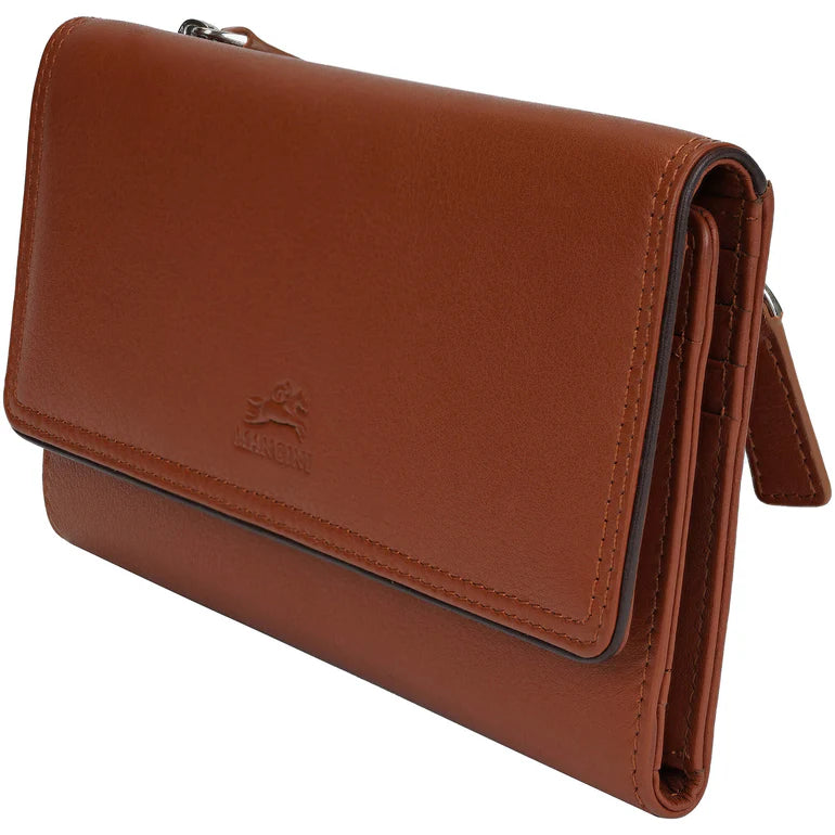 Mancini Leather Medium Clutch Wallet Sonoma Collection 24