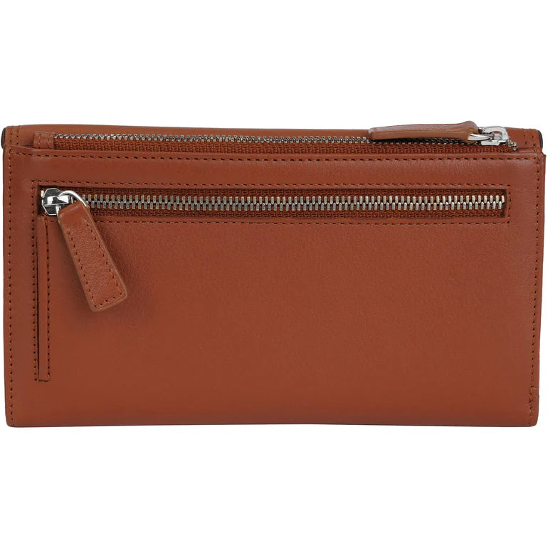 Mancini Leather Medium Clutch Wallet Sonoma Collection 27