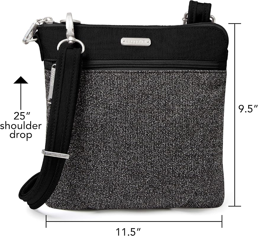 Baggallini Anti Theft Slim Crossbody + RFID-Protected Wristlet 3