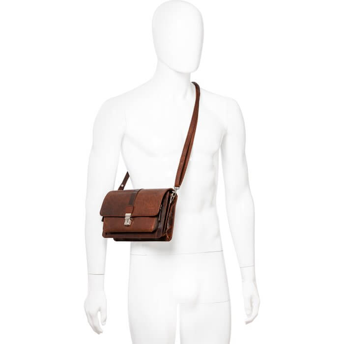 Mancini Buffalo Unisex Bag With Front Organiser 10