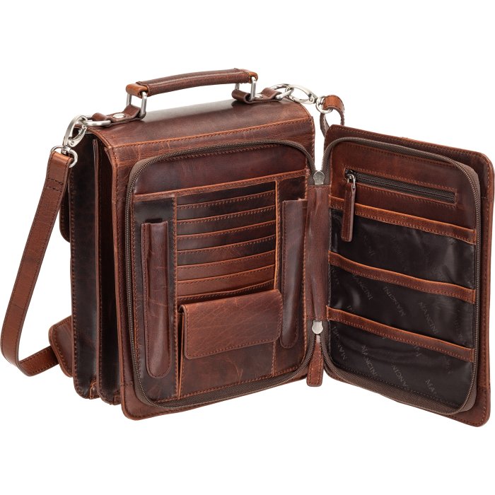Mancini Buffalo Unisex Bag With Back Organiser 5