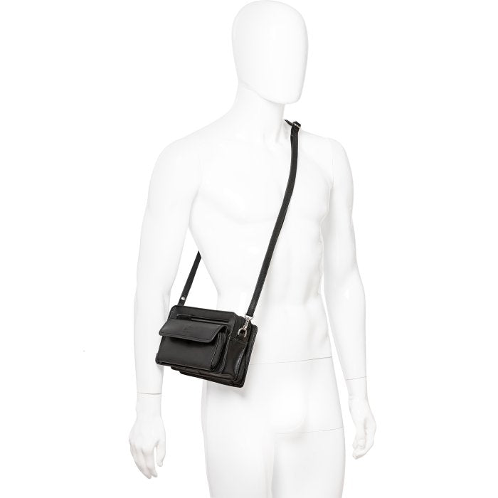 Mancini Buffalo Unisex Bag With Organiser 12