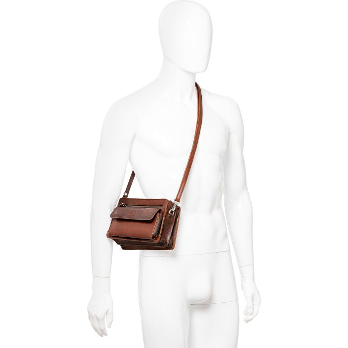 Mancini Buffalo Unisex Bag With Organiser 6