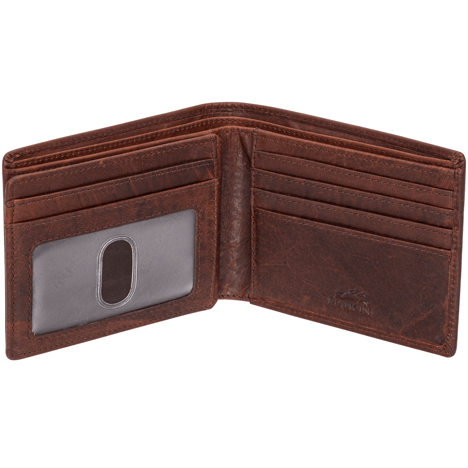MANCINI Buffalo RFID Secure Center Wing Billfold 15