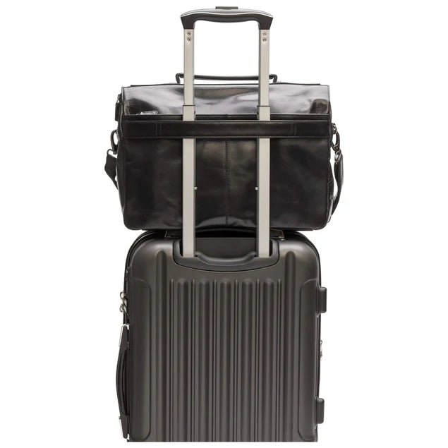 Mancini Buffalo Triple Compartment Briefcase (60's Edition) 3