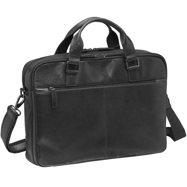 Mancini Buffalo Double Compartment Briefcase (90's Edition) 3