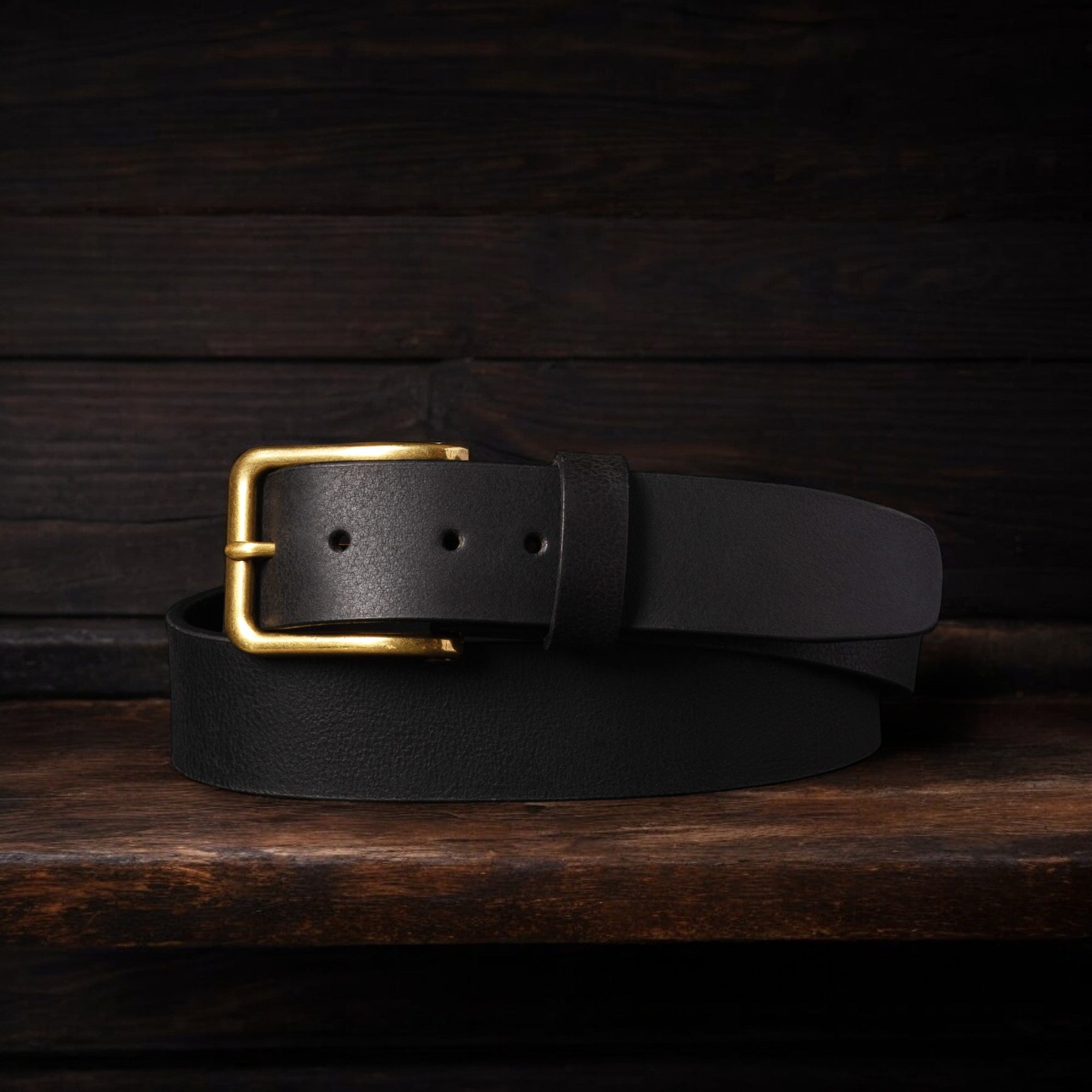The Alchemist Belt - Brown Leather Belt With Gold-Tone Buckle 5