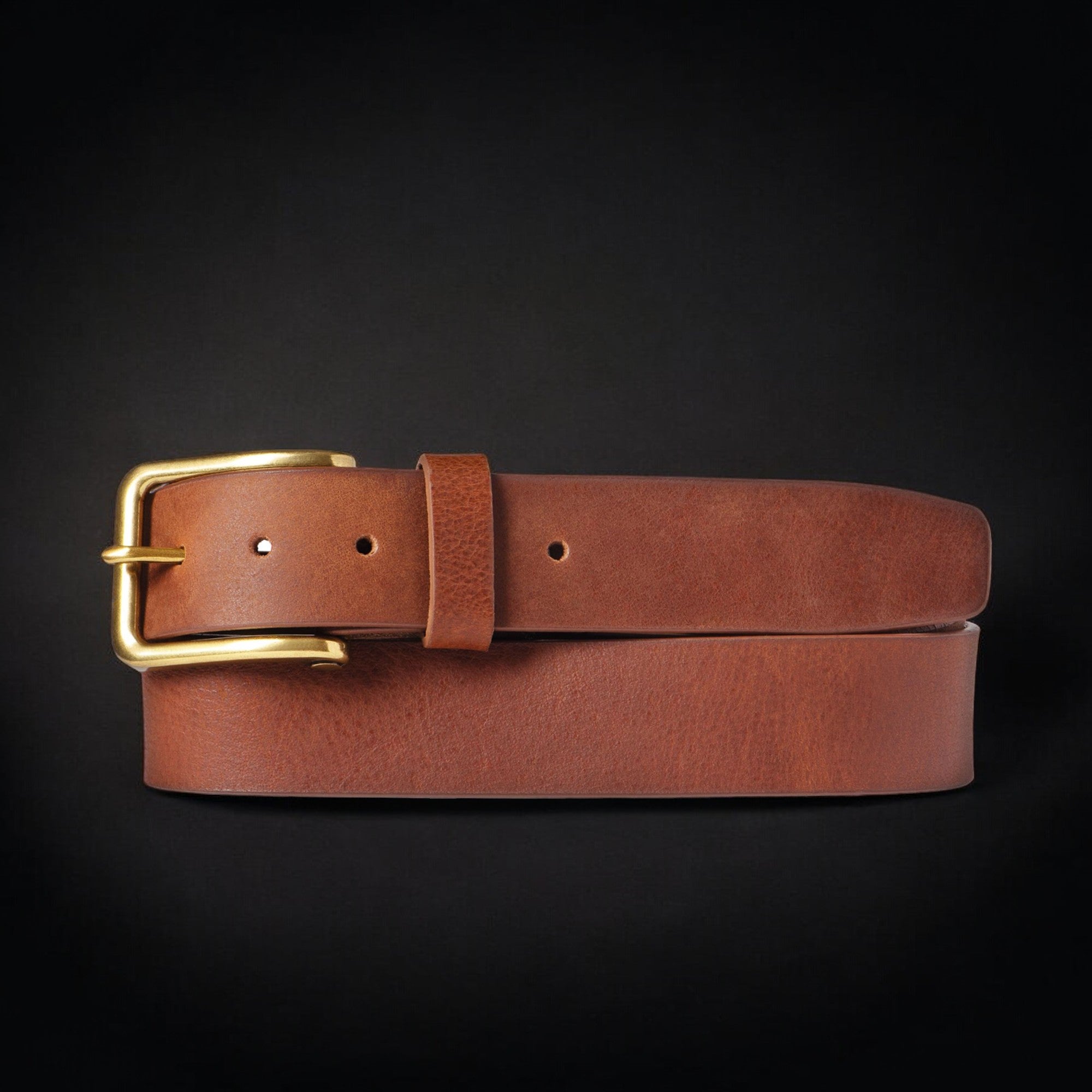The Alchemist Belt - Brown Leather Belt With Gold-Tone Buckle 3