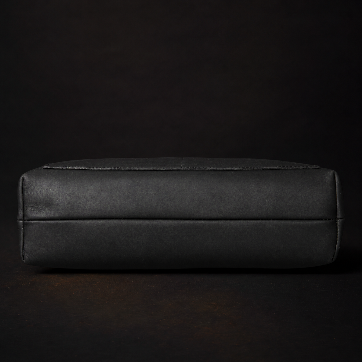 Classic Black Leather Tote Bag 13