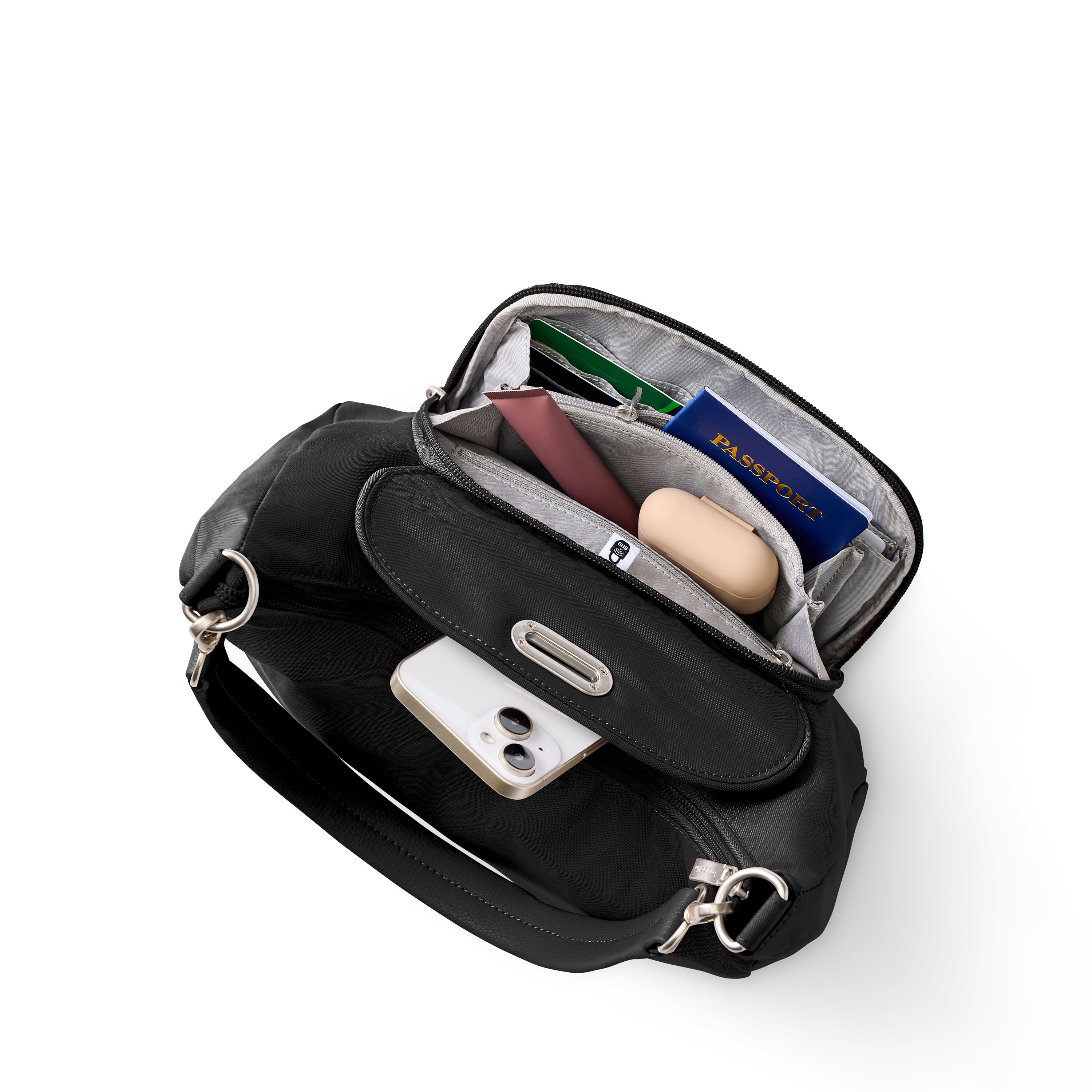 Coastal Flip Lock Half Moon Bag 18