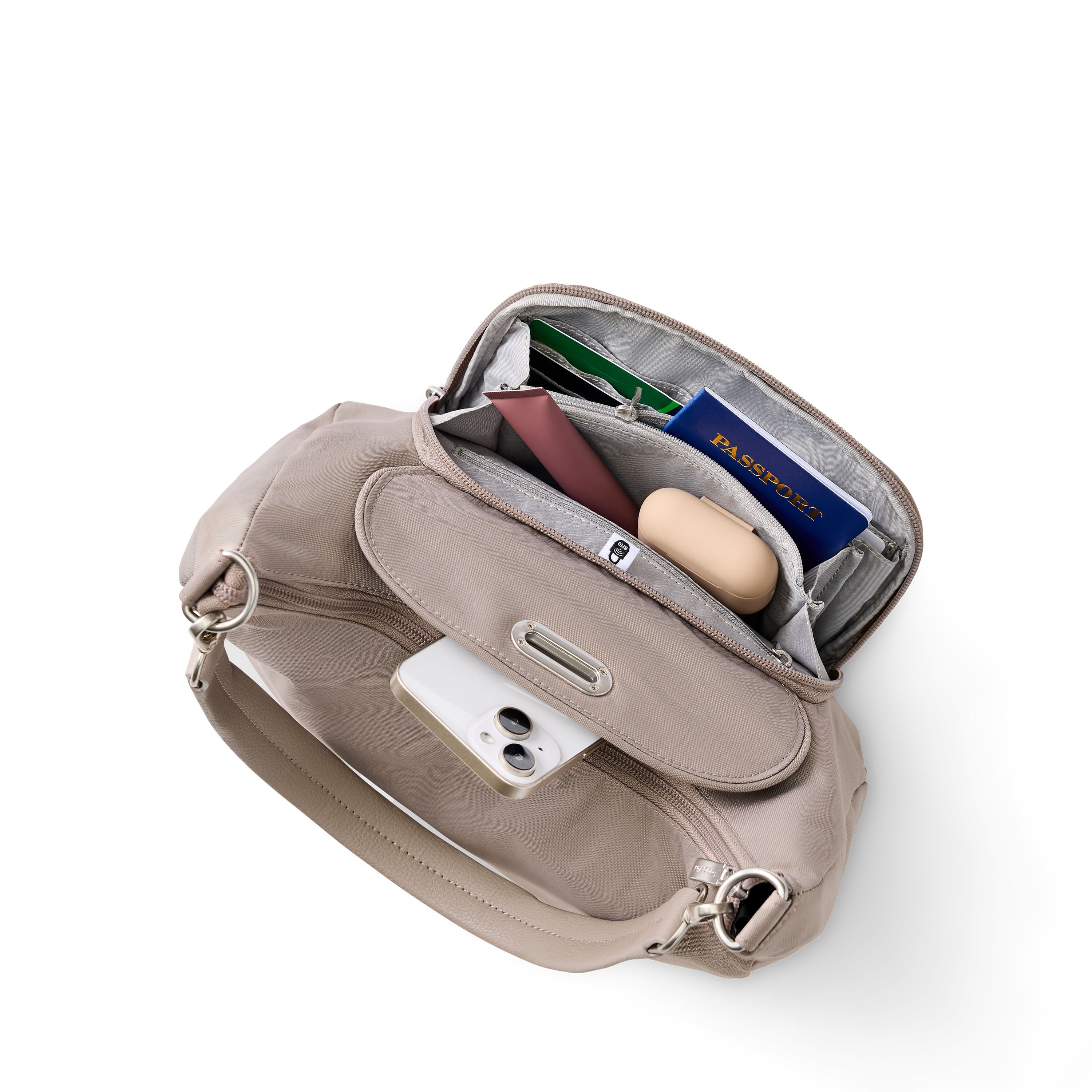 Coastal Flip Lock Half Moon Bag 4
