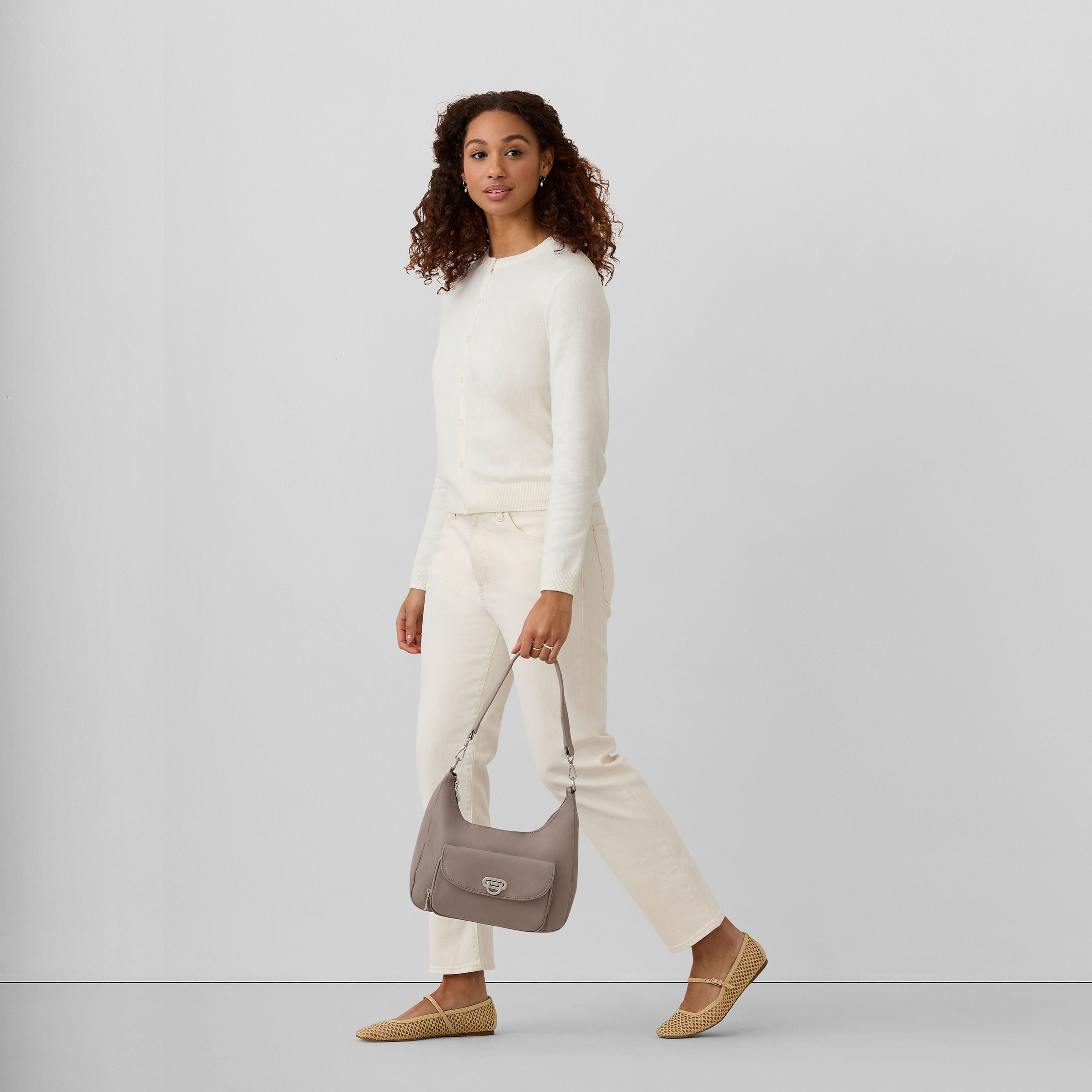 Coastal Flip Lock Half Moon Bag 5