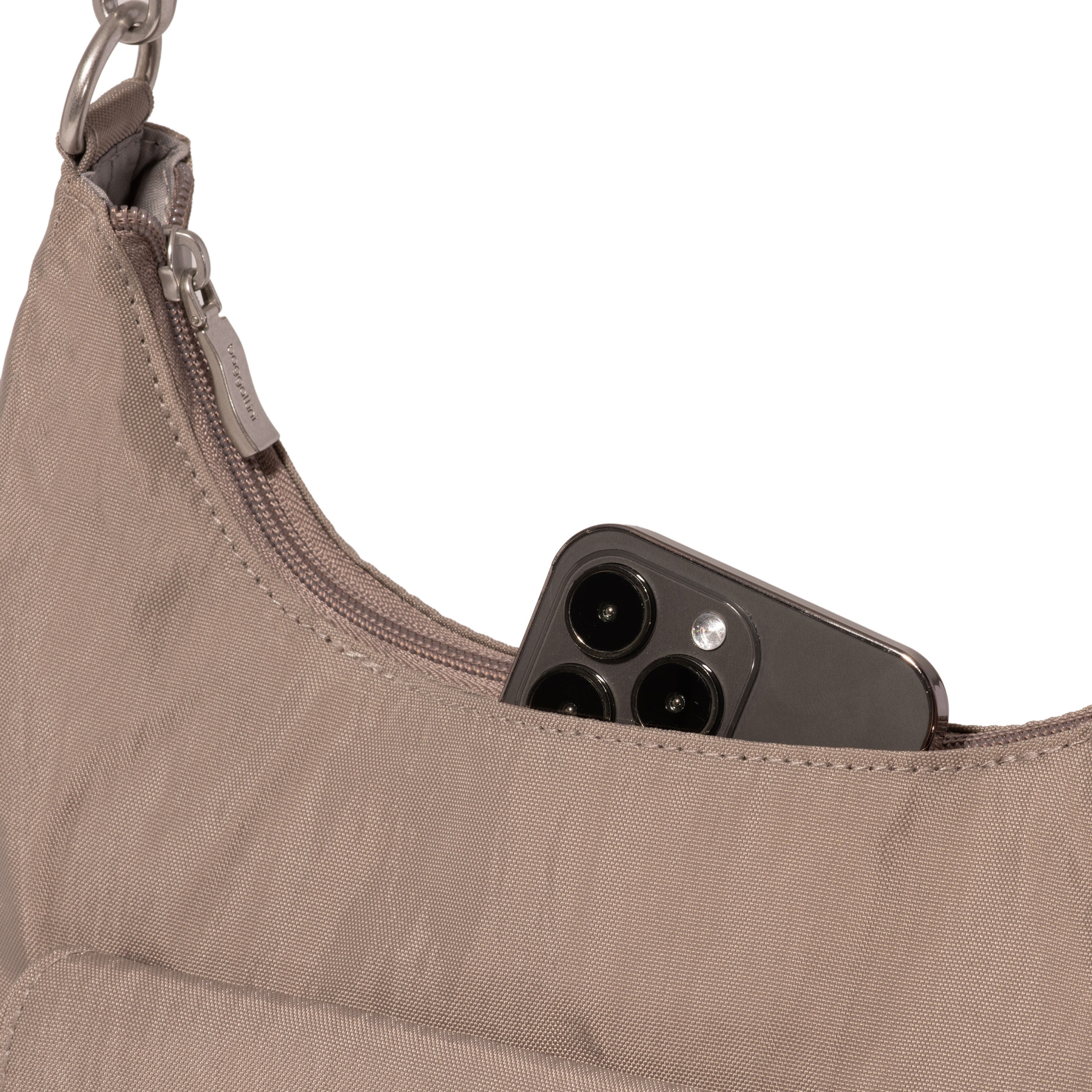 Coastal Flip Lock Half Moon Bag 8