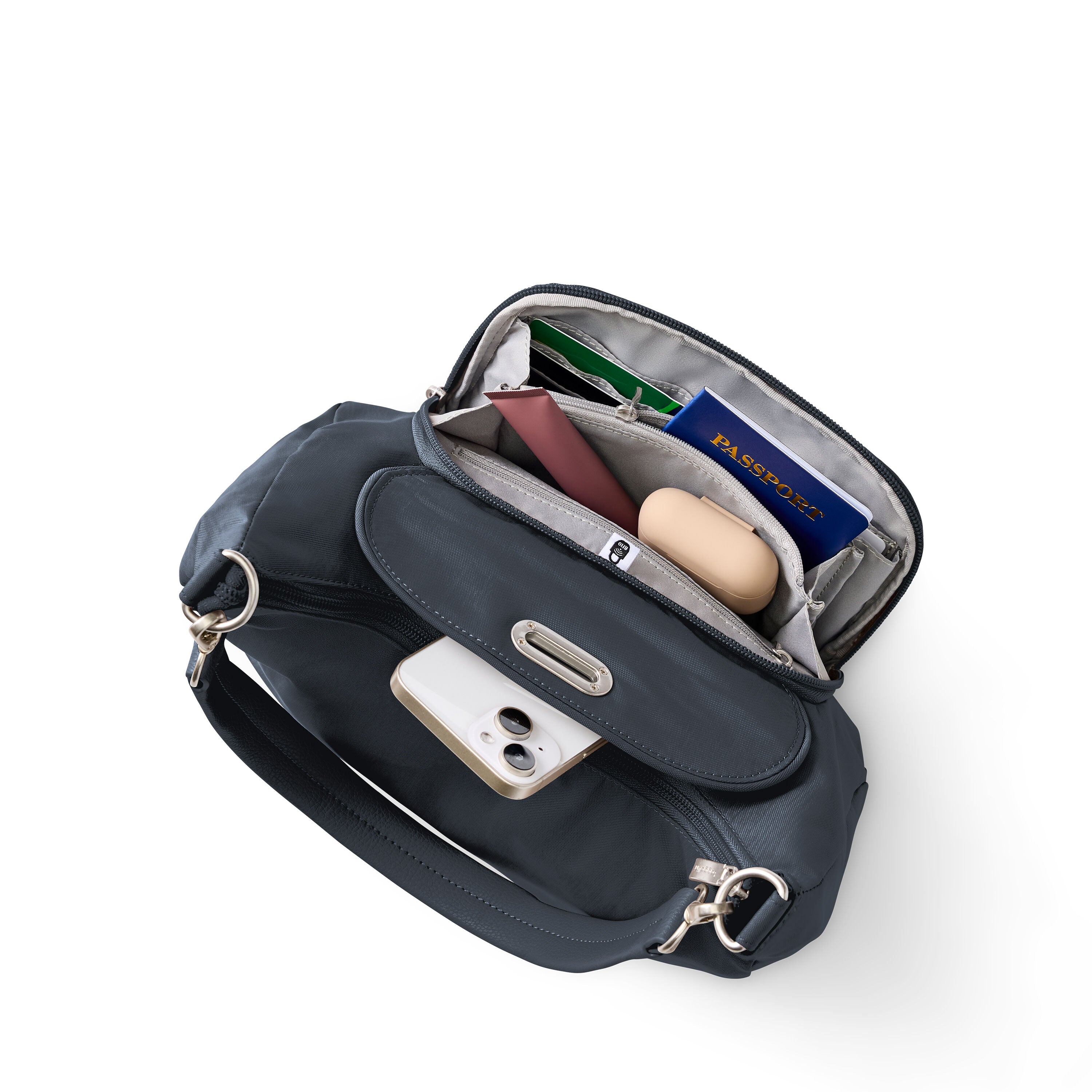 Coastal Flip Lock Half Moon Bag 11