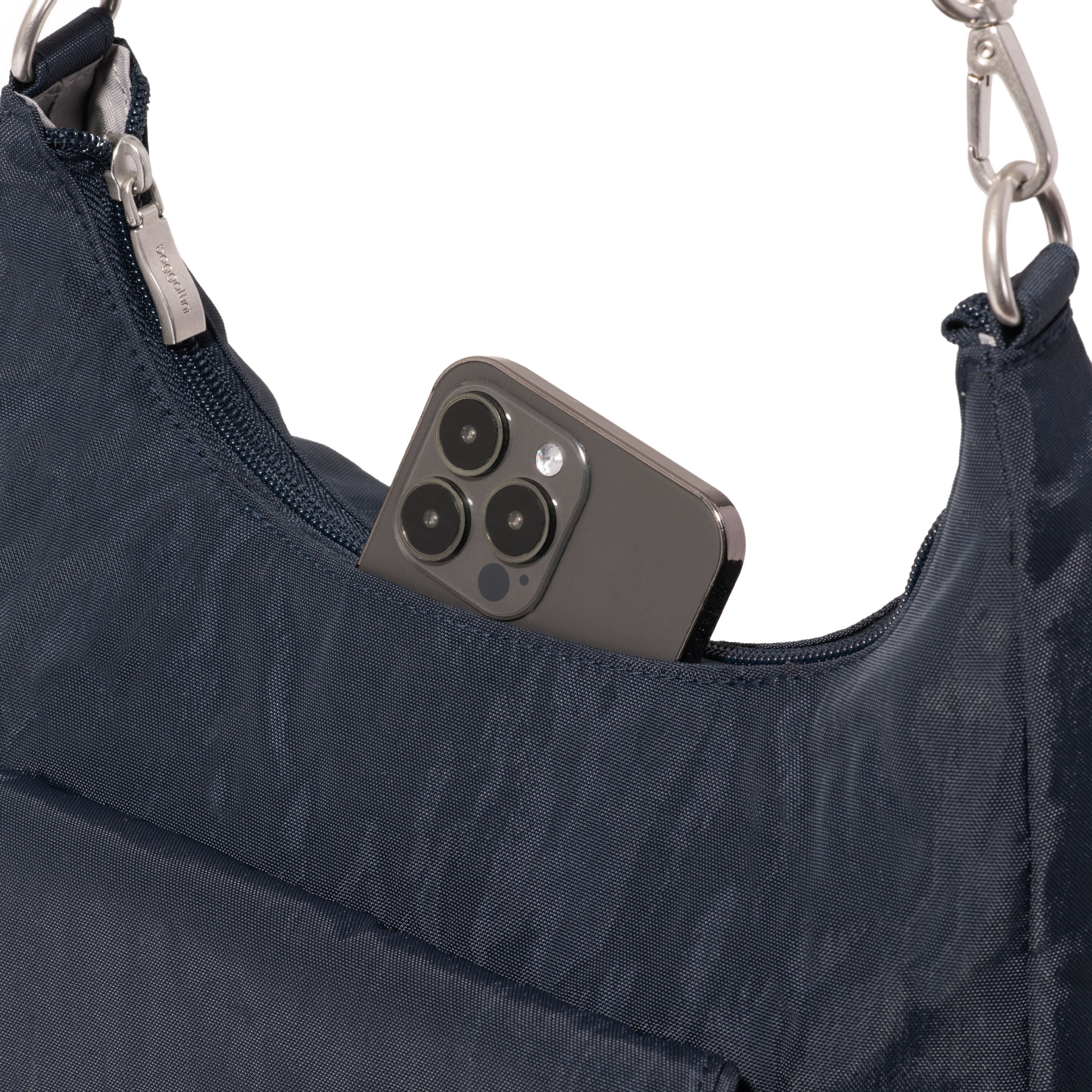 Coastal Flip Lock Half Moon Bag 15