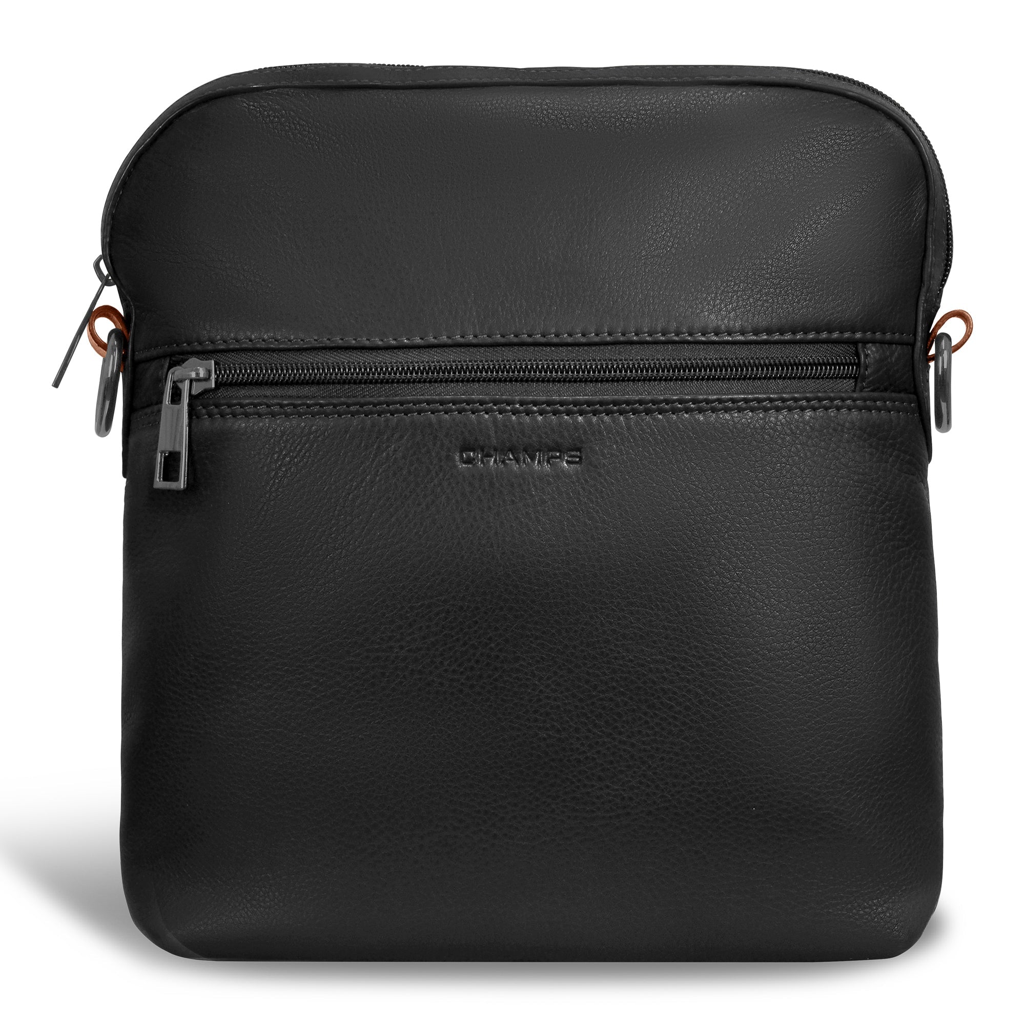 Onyx / Leather Crossbody Bag