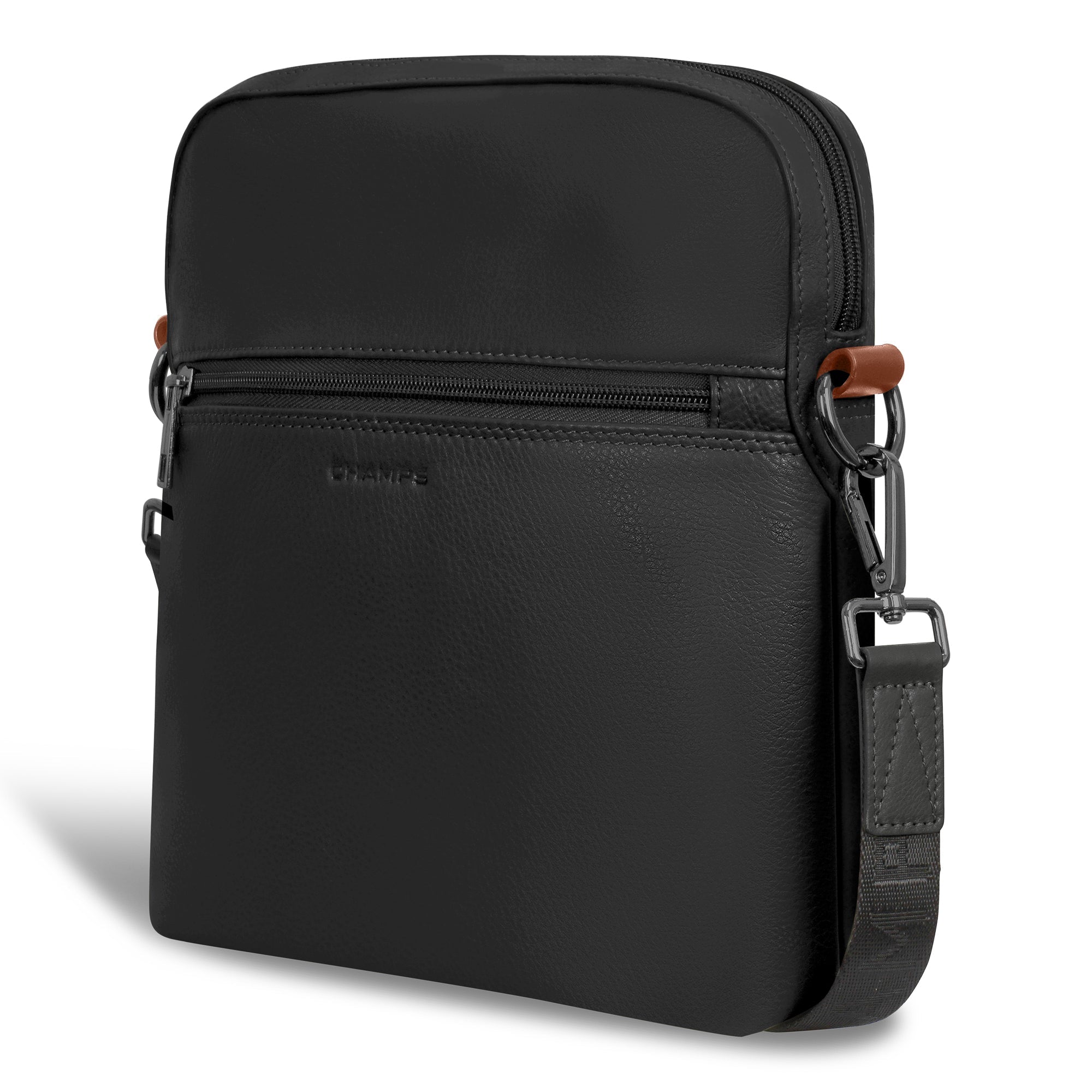 Onyx / Leather Crossbody Bag 4
