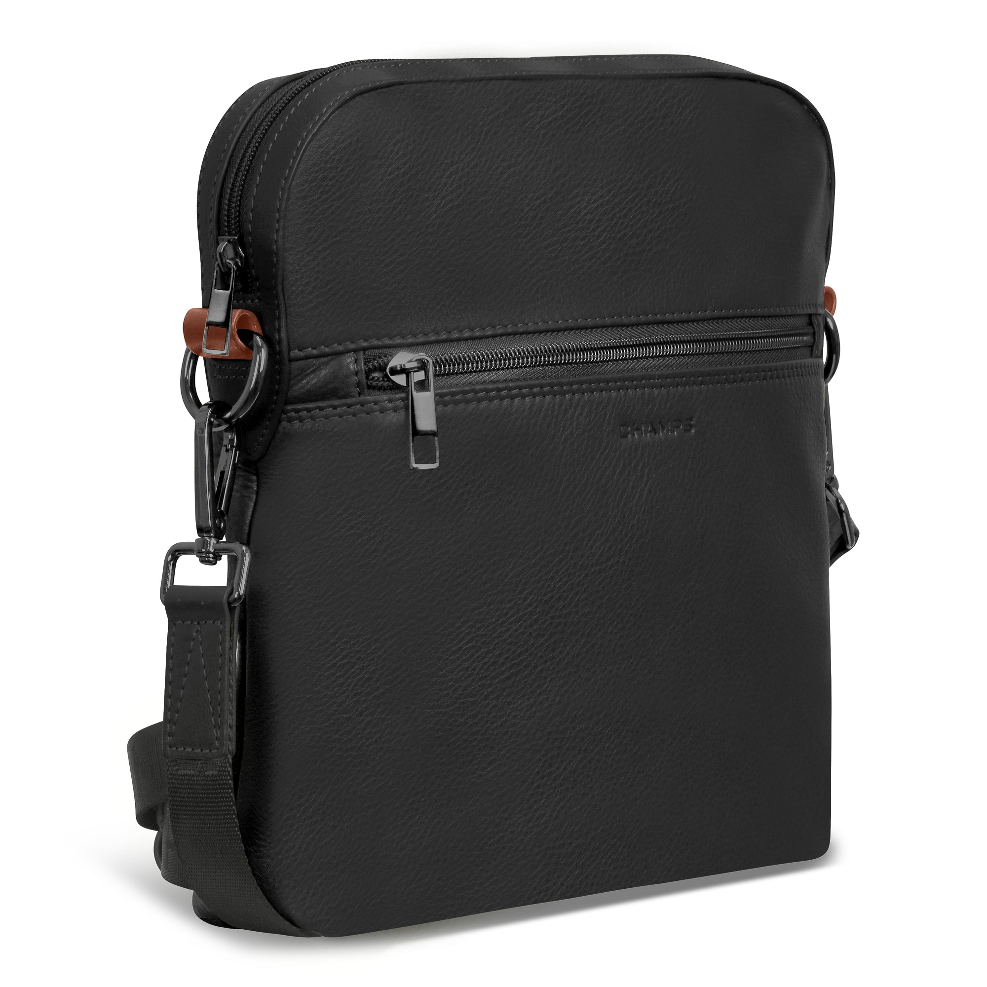 Onyx / Leather Crossbody Bag 5