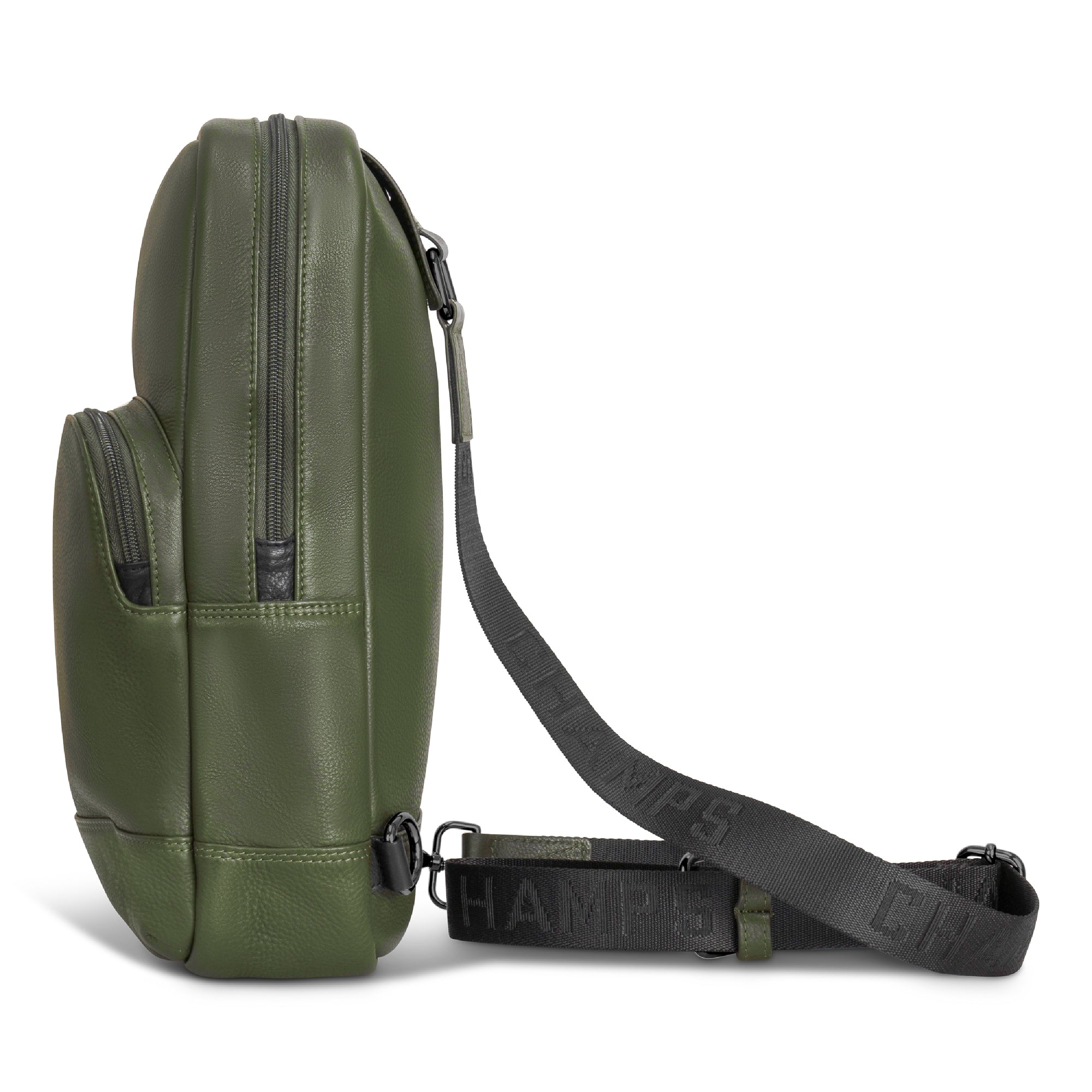 Onyx / Leather Sling Bag 19