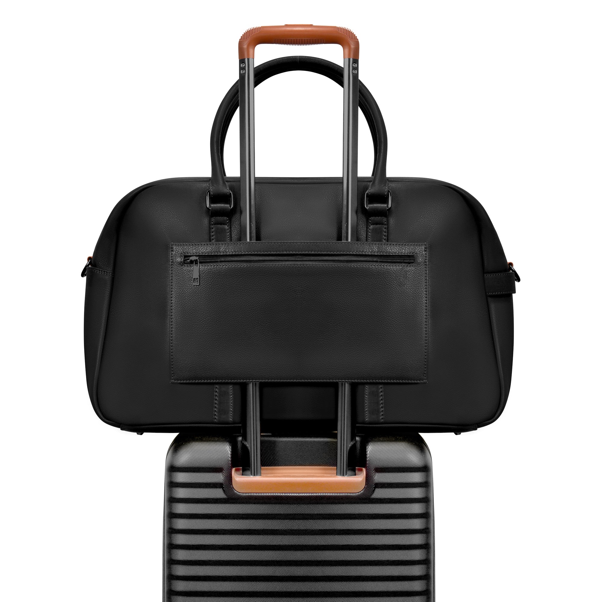 Onyx / Leather Duffle Bag 8