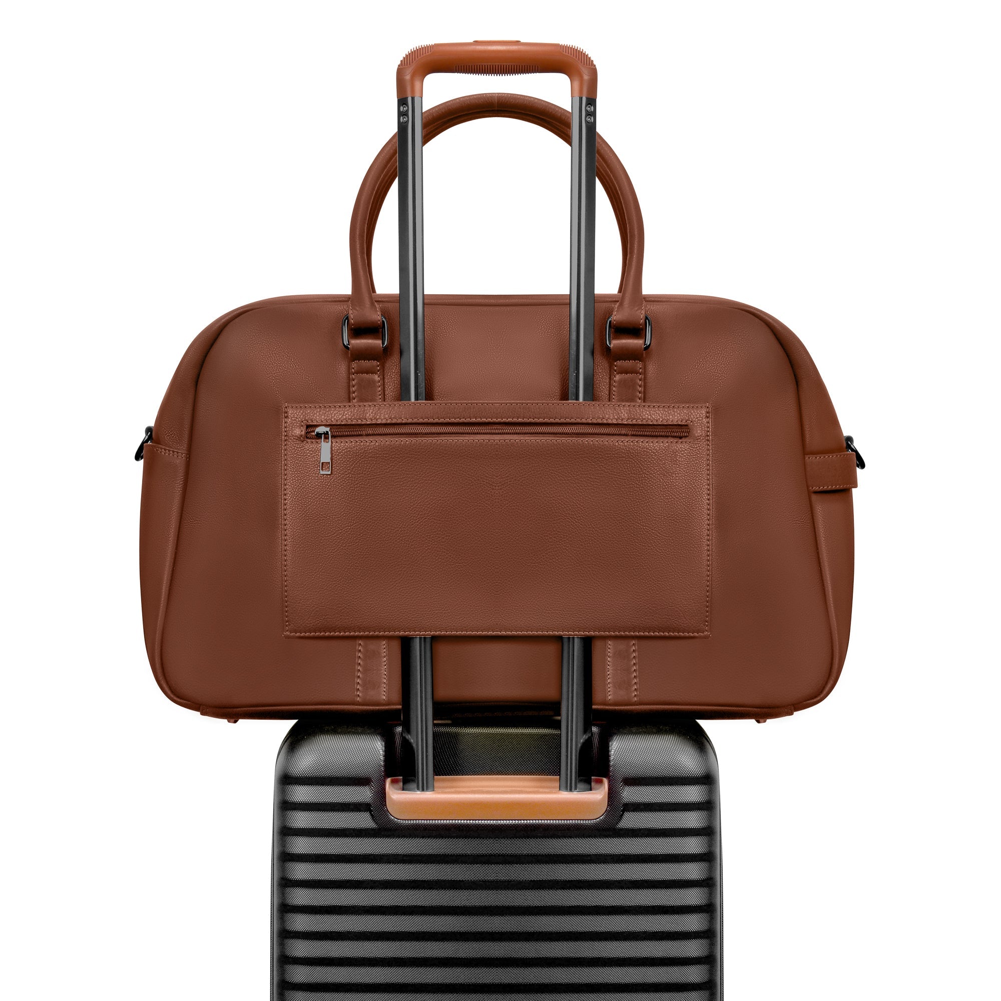 Onyx / Leather Duffle Bag 17