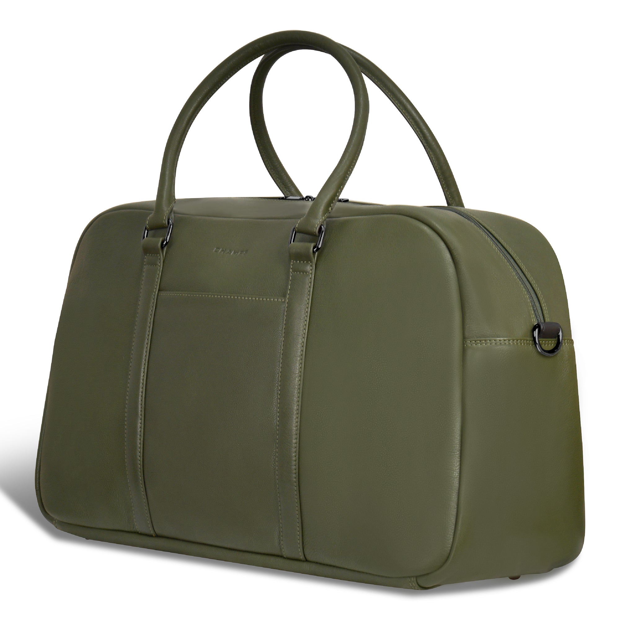 Onyx / Leather Duffle Bag 25