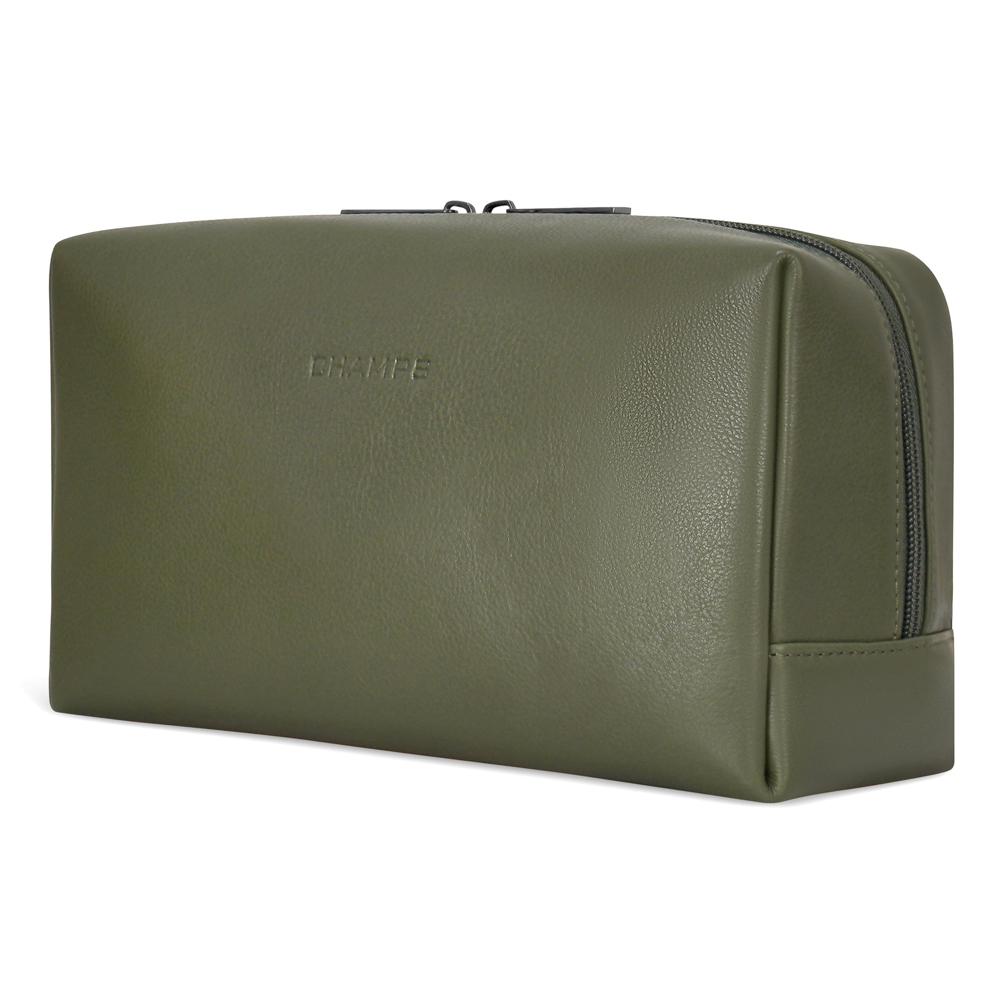 Onyx / Leather Toiletry Bag 14