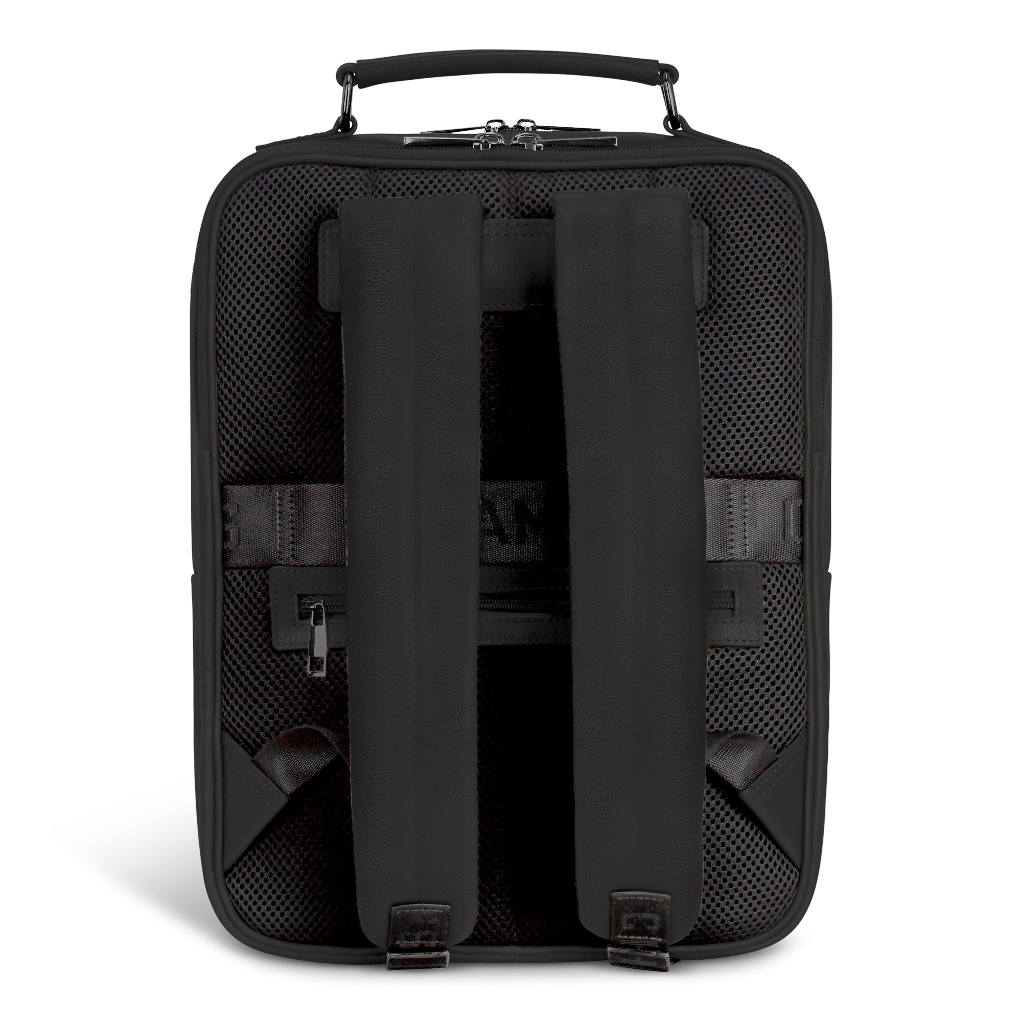 Onyx / Leather Compact Backpack 4