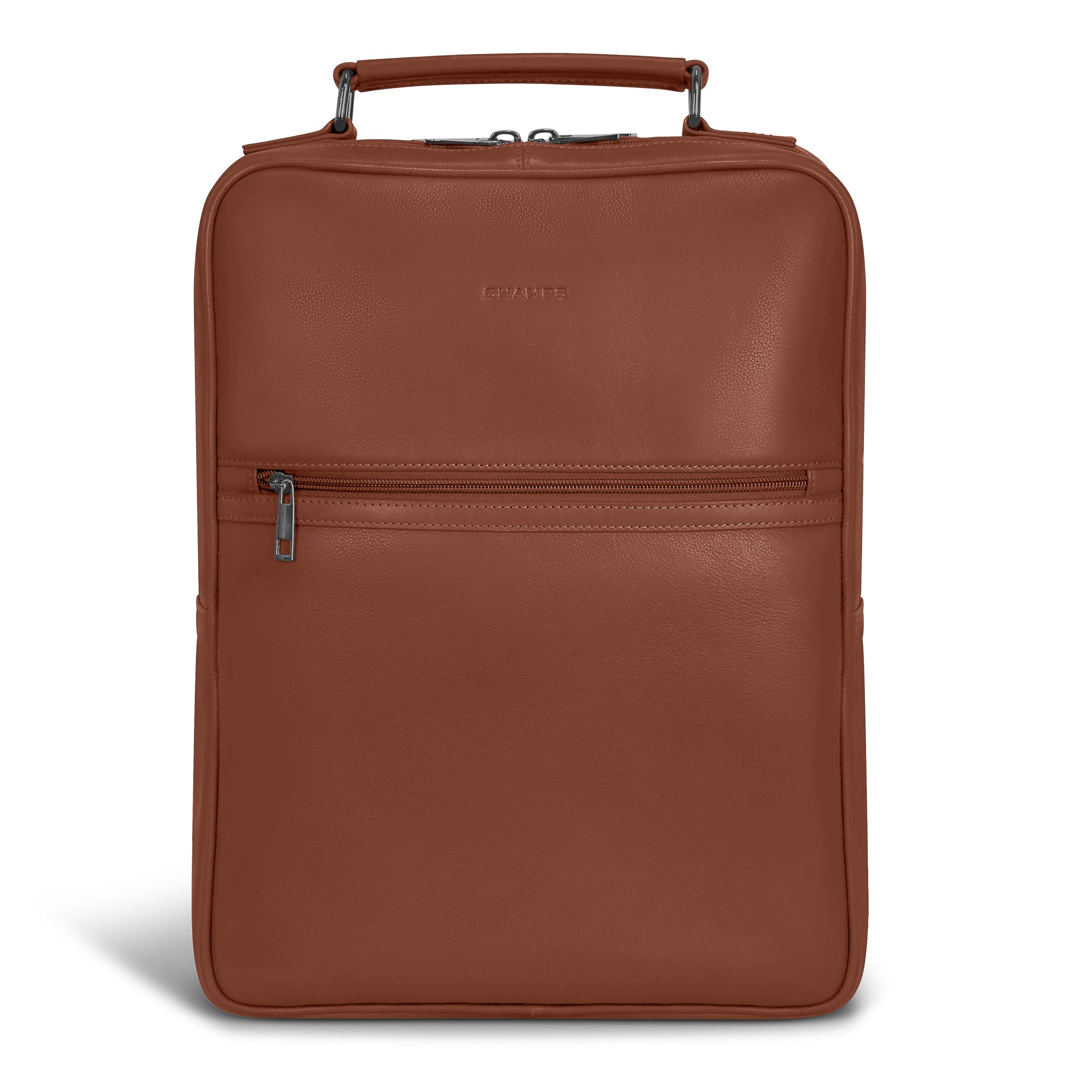 Onyx / Leather Compact Backpack 10