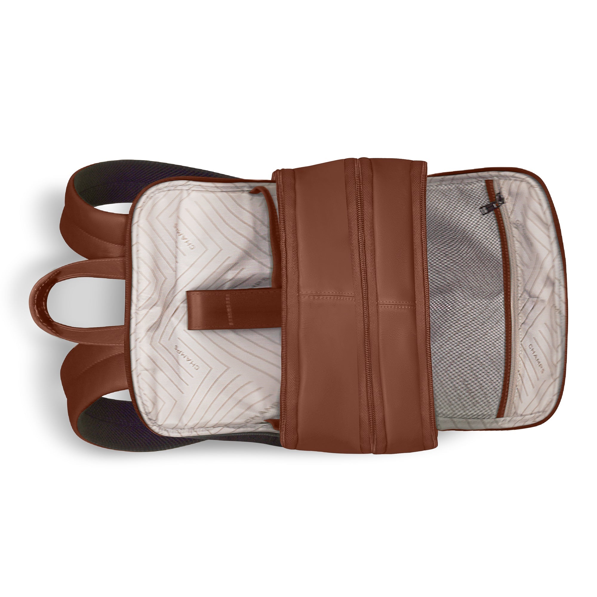 Sac à dos classique en onyx et cuir 16