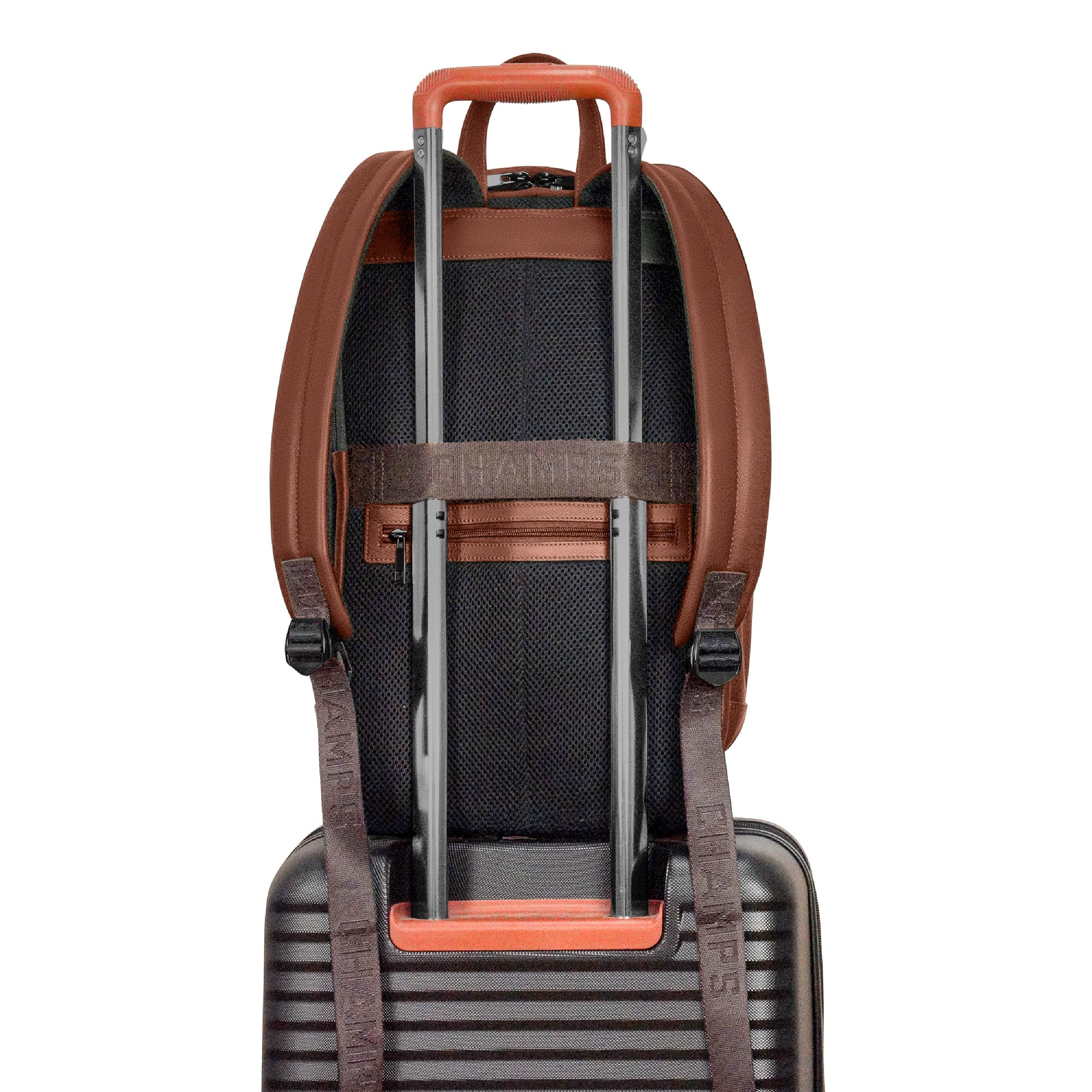 Sac à dos classique en onyx et cuir 17