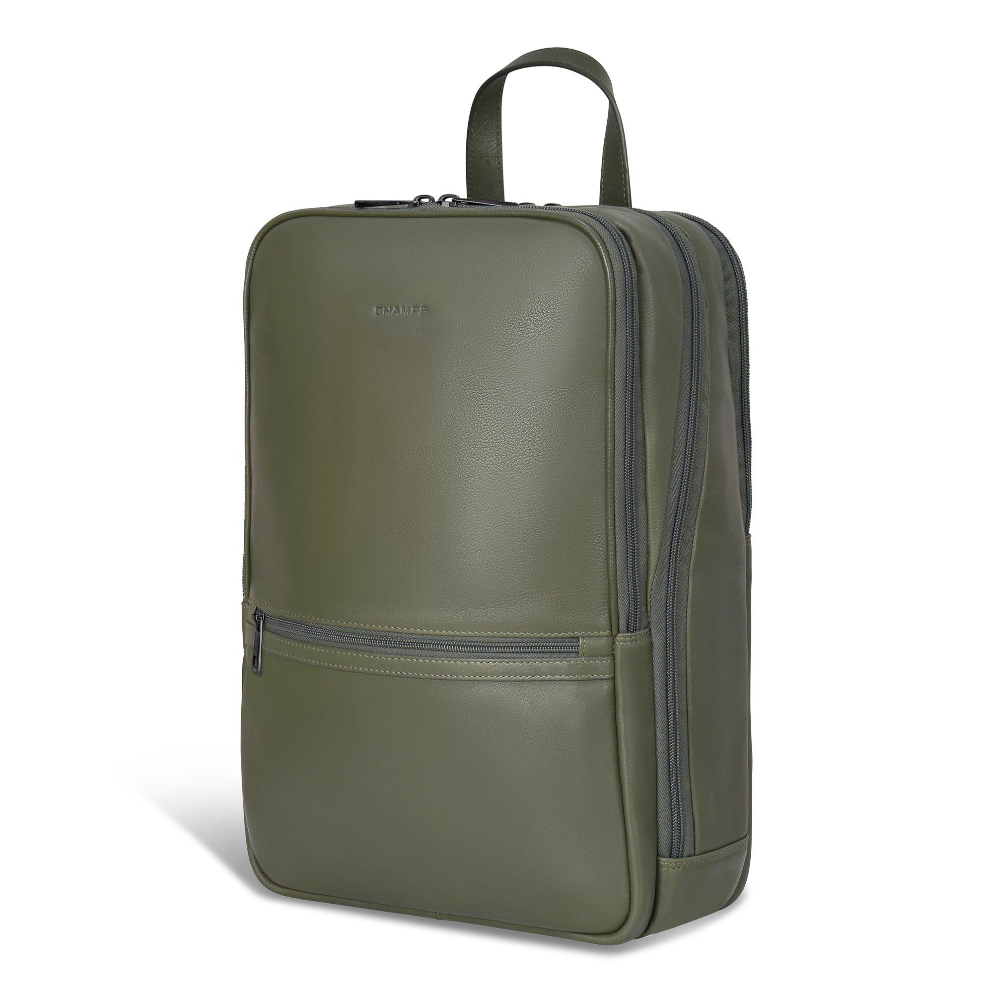 Sac à dos classique en onyx et cuir 21
