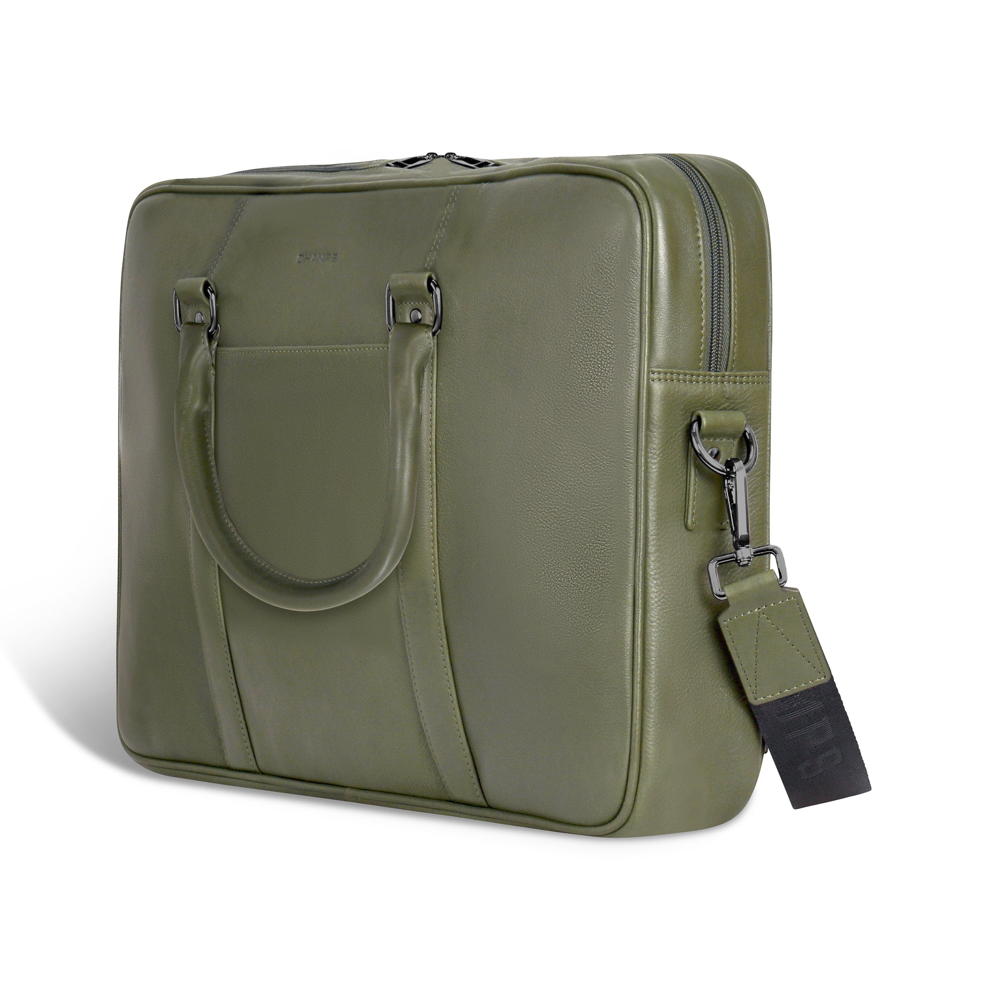 Onyx / Slim Leather Briefcase 18