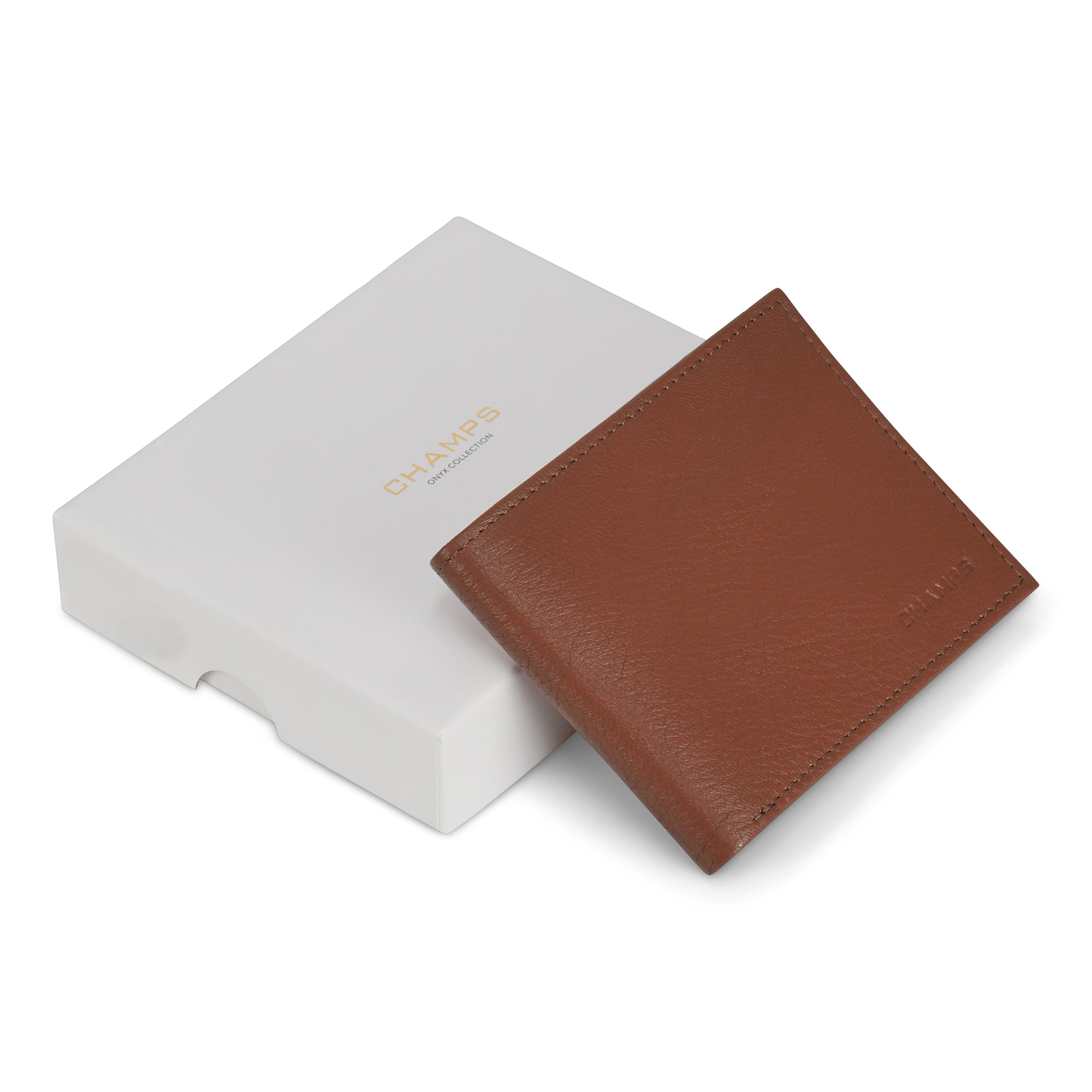 Onyx / Leather Bi-Fold Wallet 9