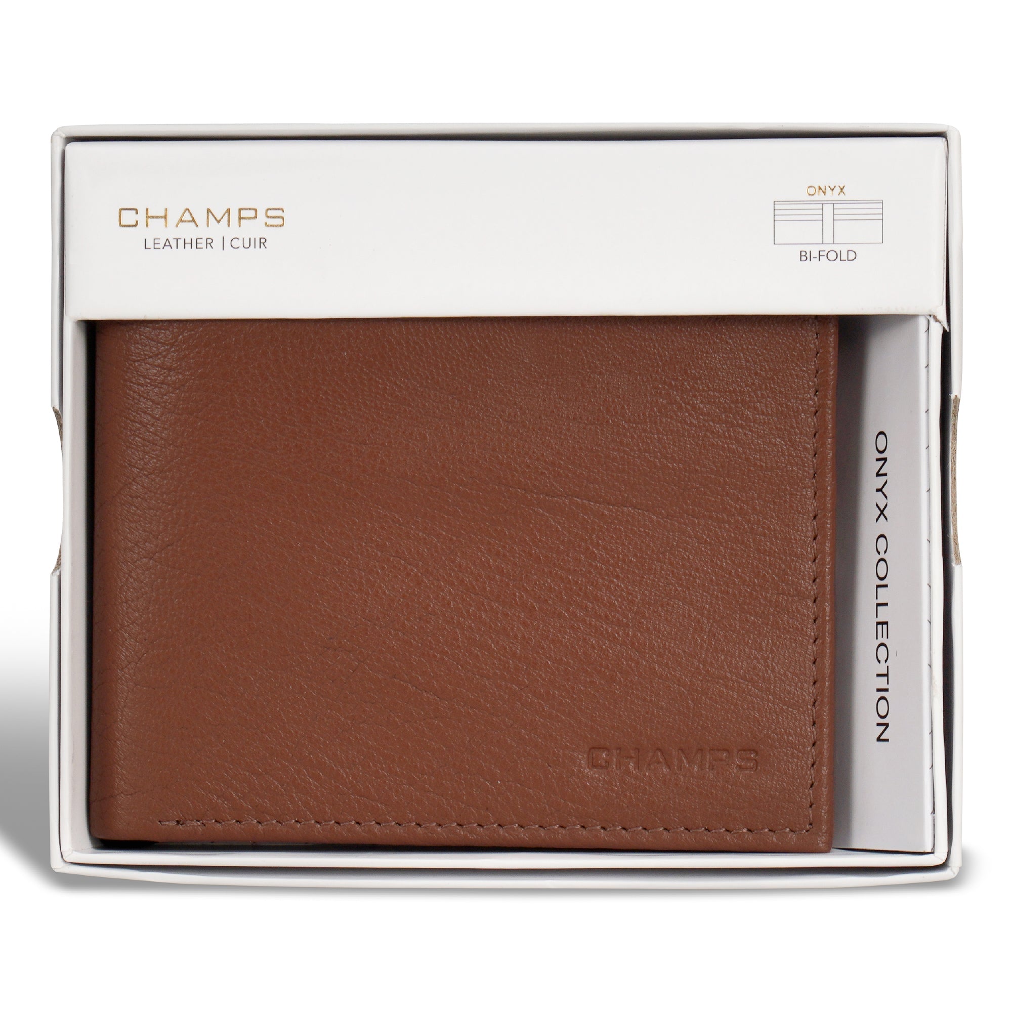 Onyx / Leather Bi-Fold Wallet 10