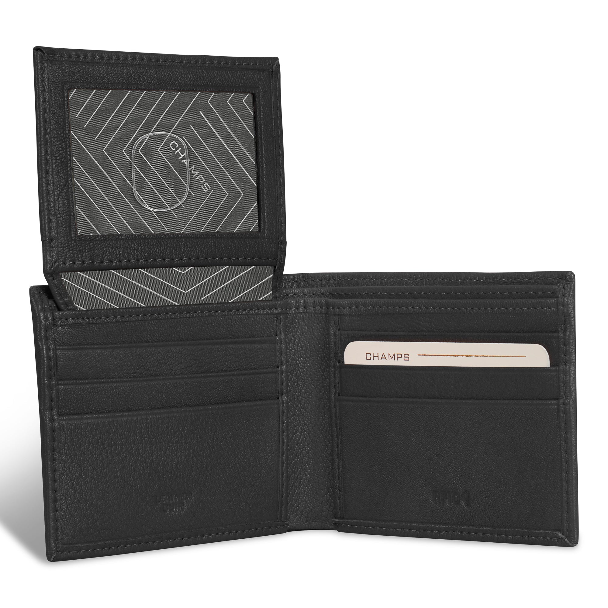 Onyx / Leather Top Wing Wallet 4