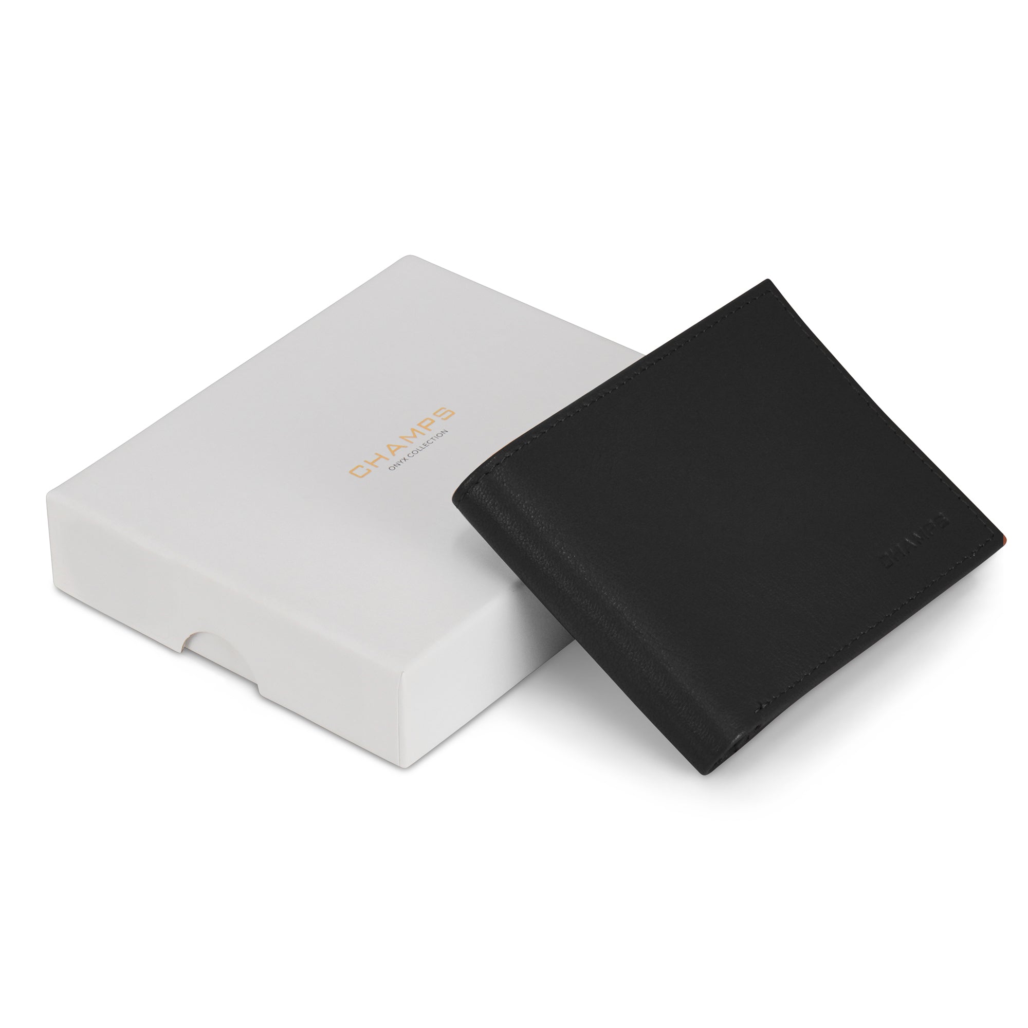 Onyx / Leather Center Wing Wallet 5