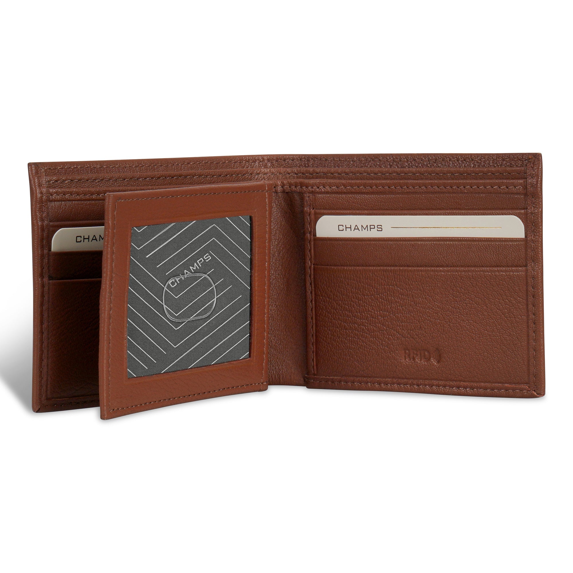 Onyx / Leather Center Wing Wallet 9