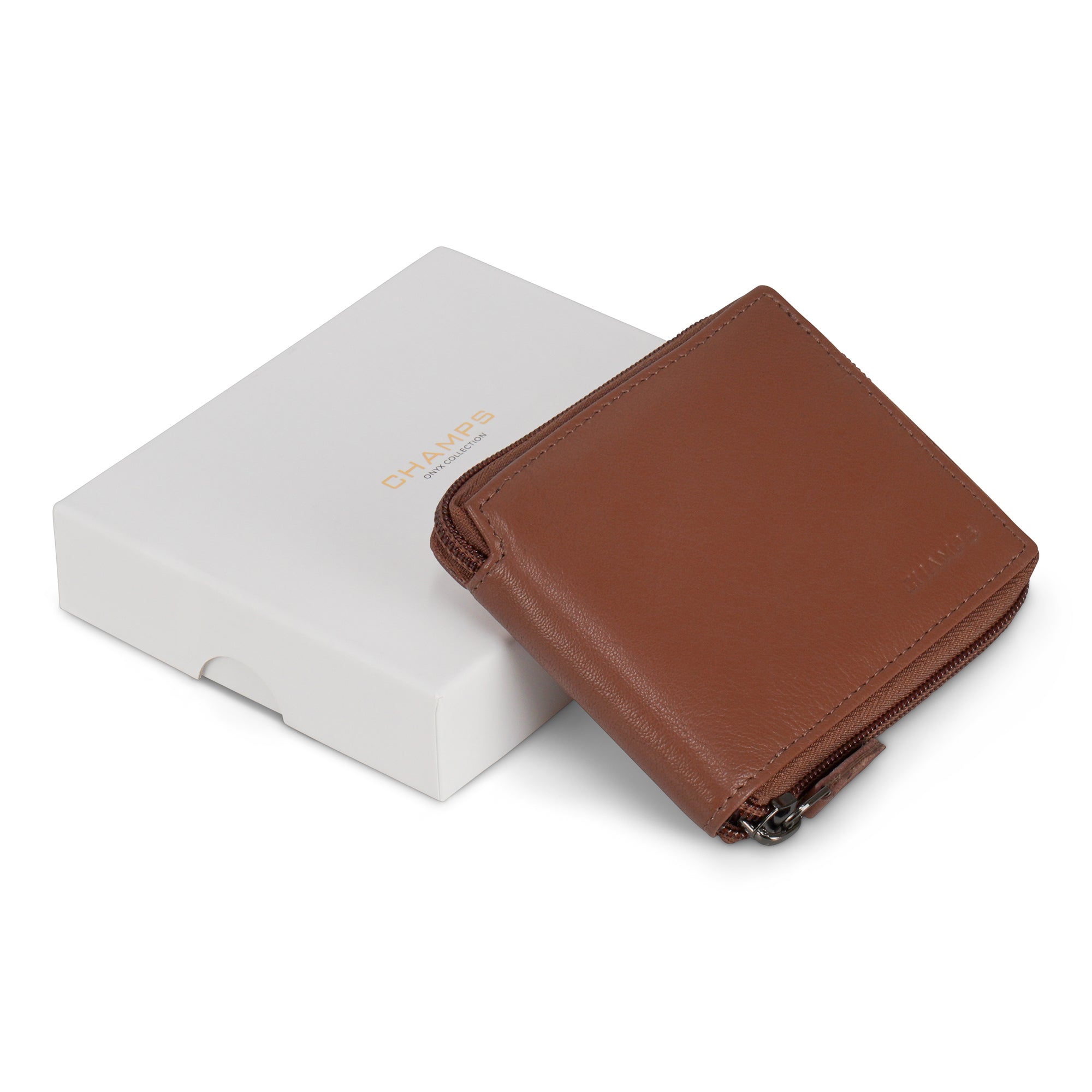 Onyx / Leather Zip Around Wallet 9