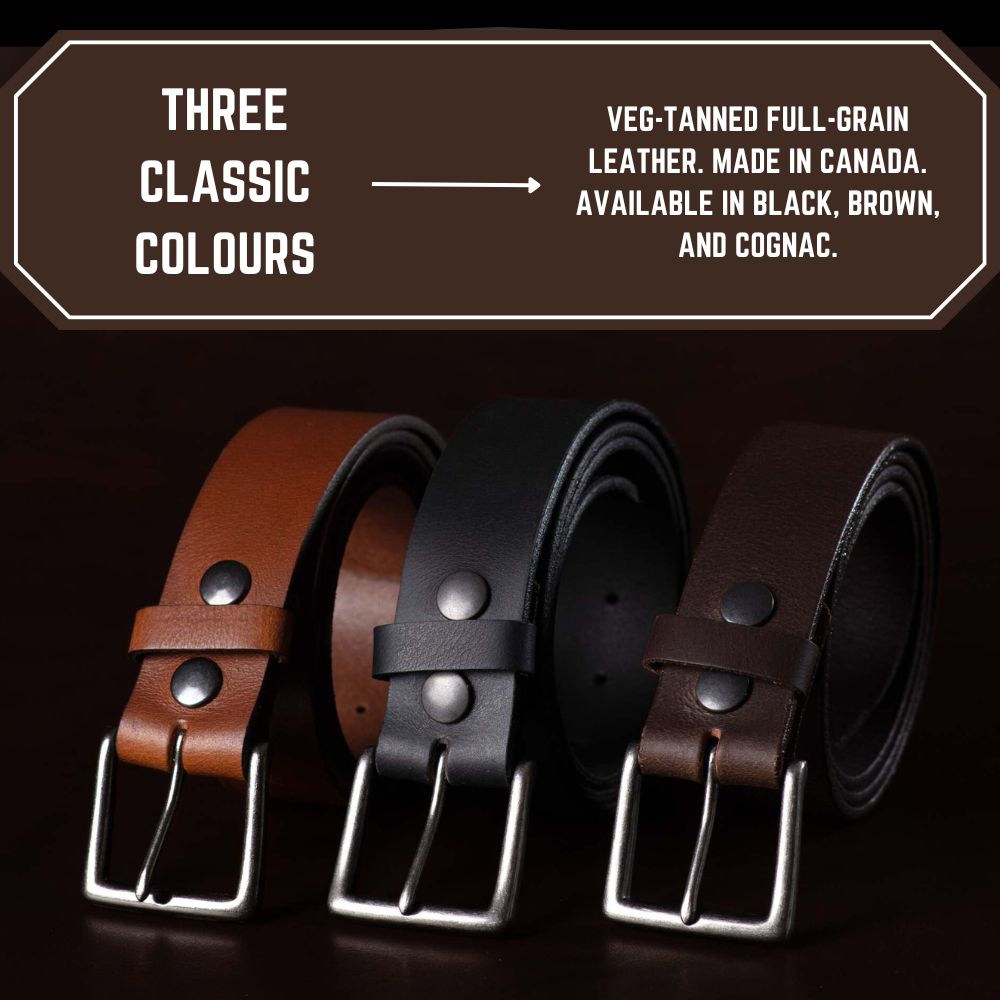 The Long Haul Belt - Brown Classic 100% Real Leather Belt 8