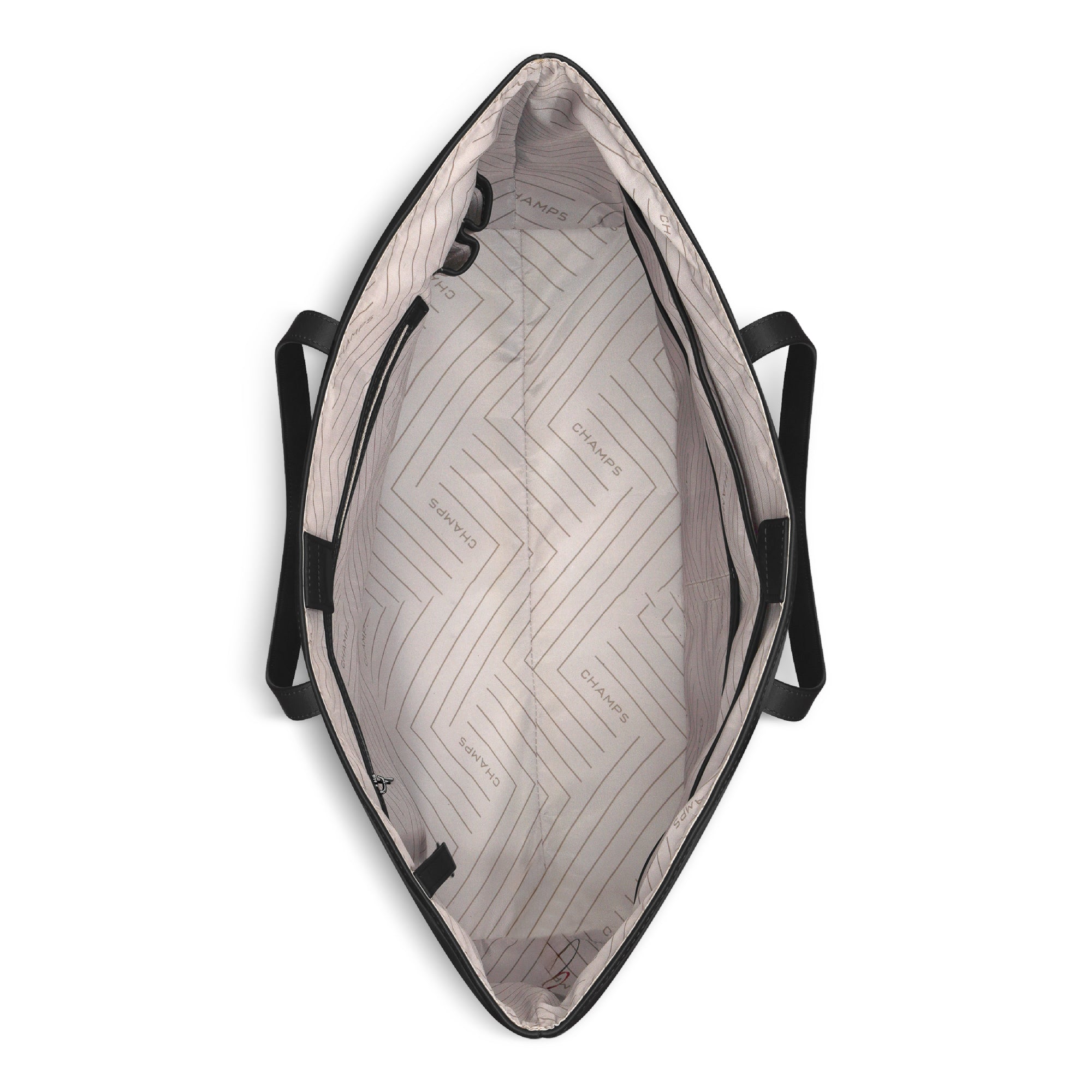 Onyx / Leather Open Tote 5