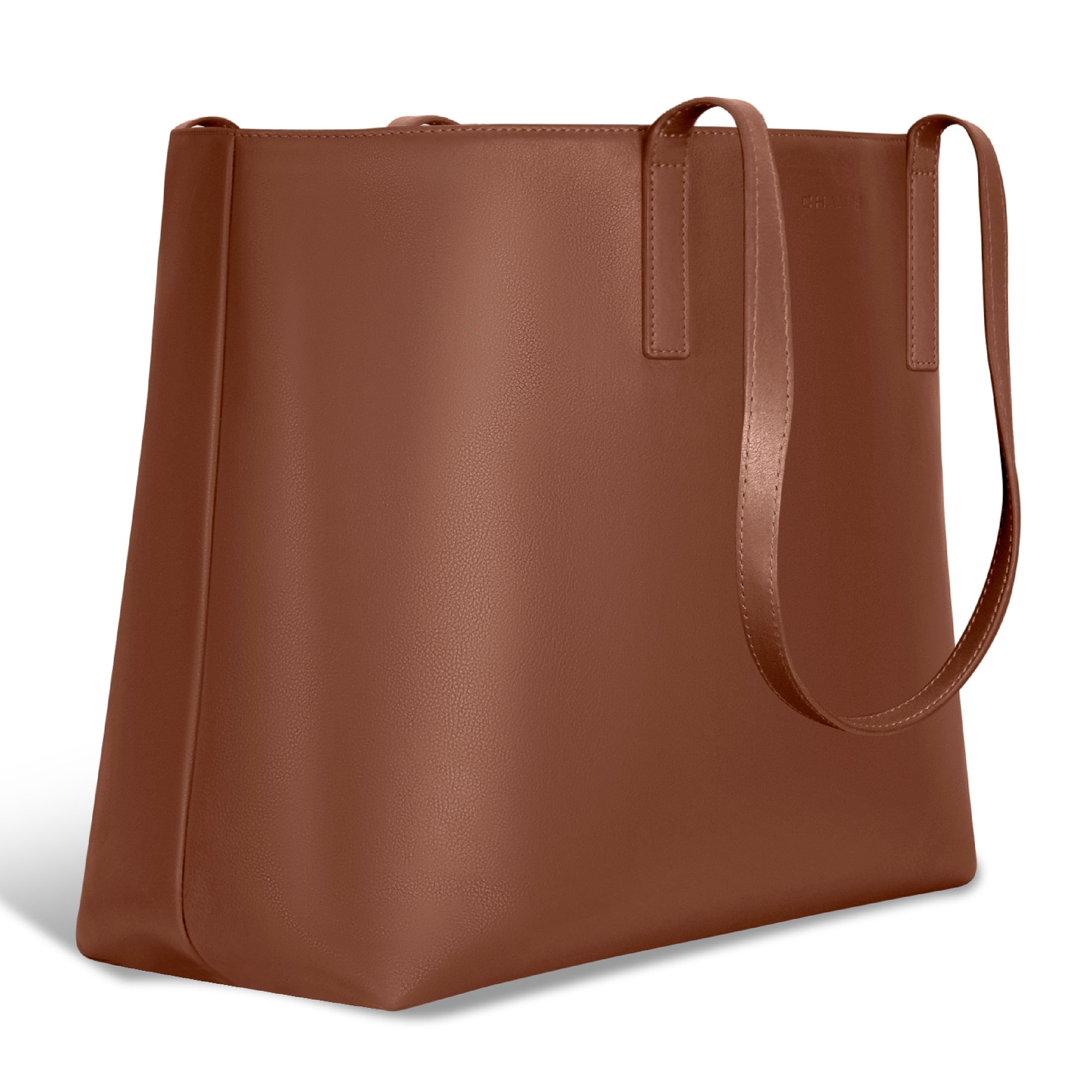 Onyx / Leather Open Tote 8