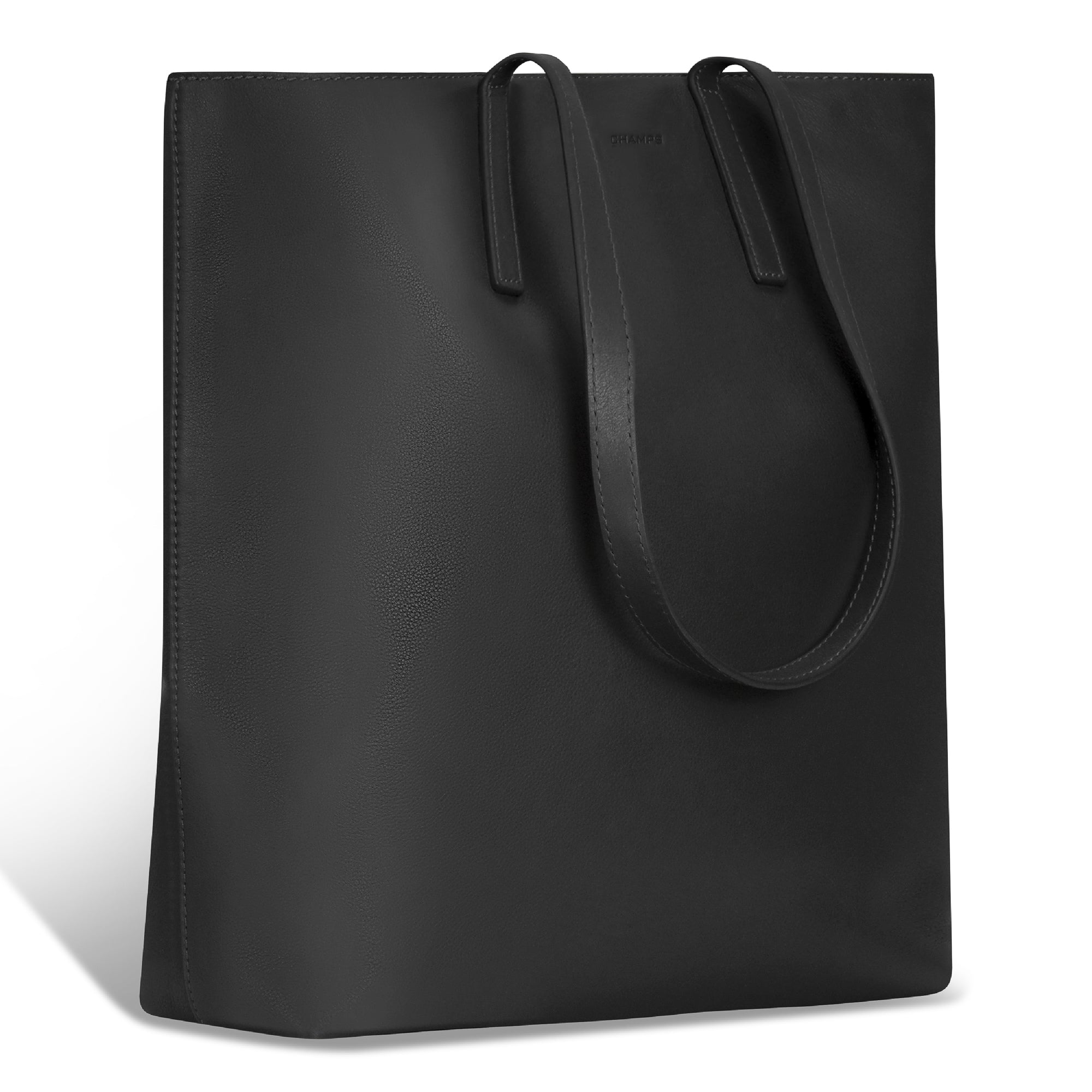 Onyx / Leather Vertical Tote 3