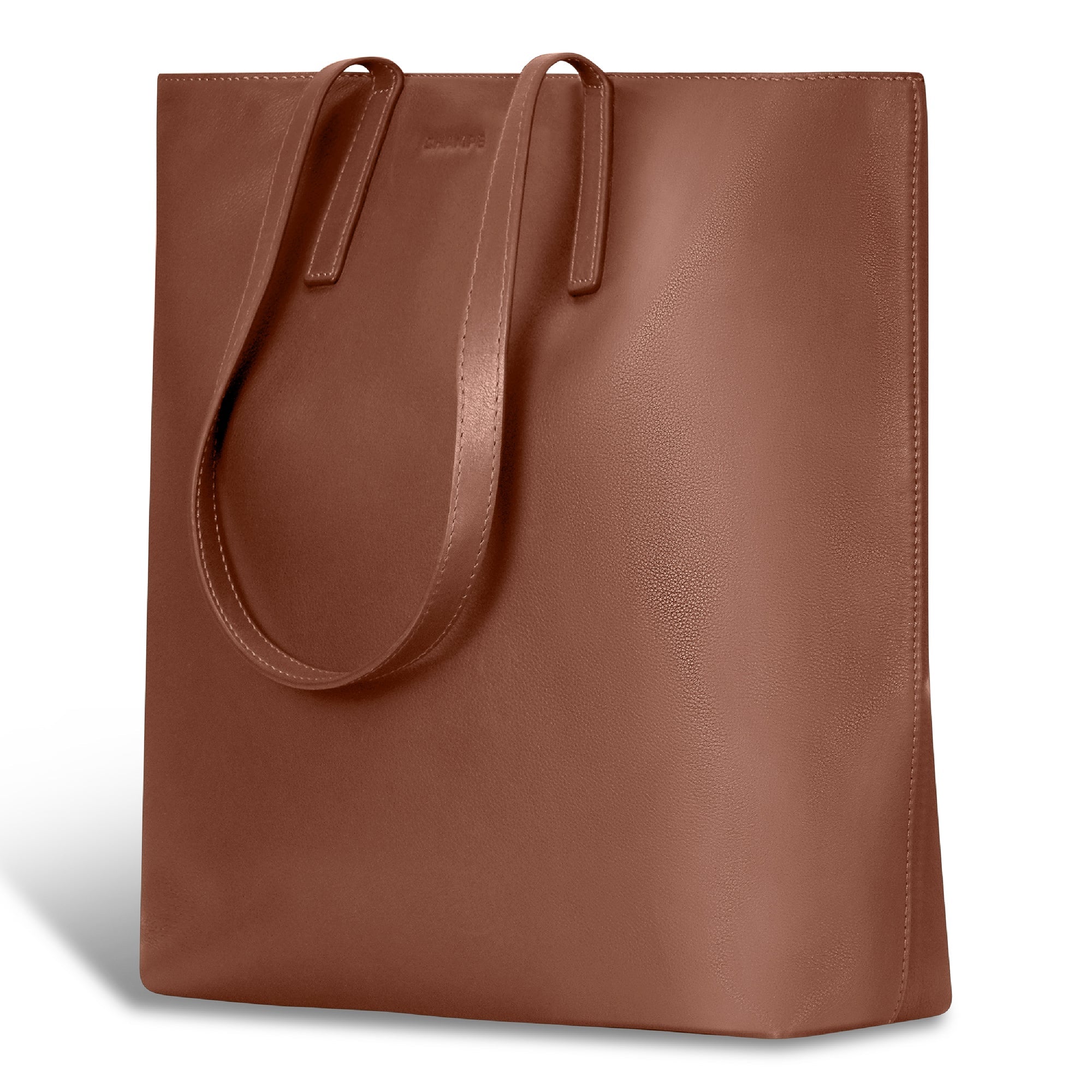 Onyx / Leather Vertical Tote 8
