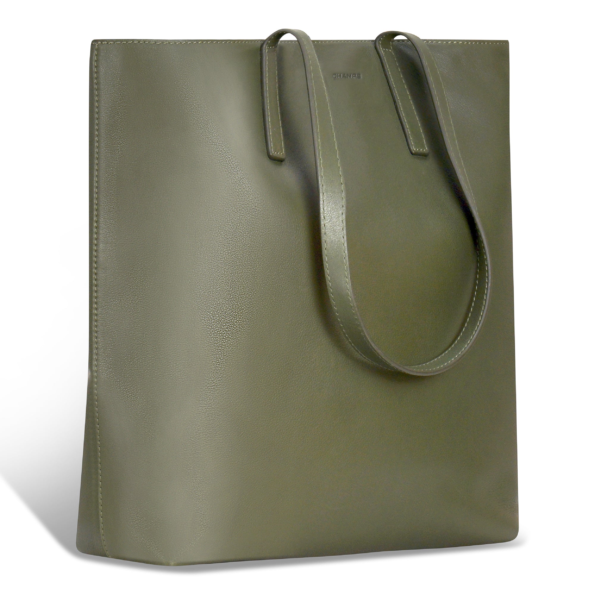Onyx / Leather Vertical Tote 13