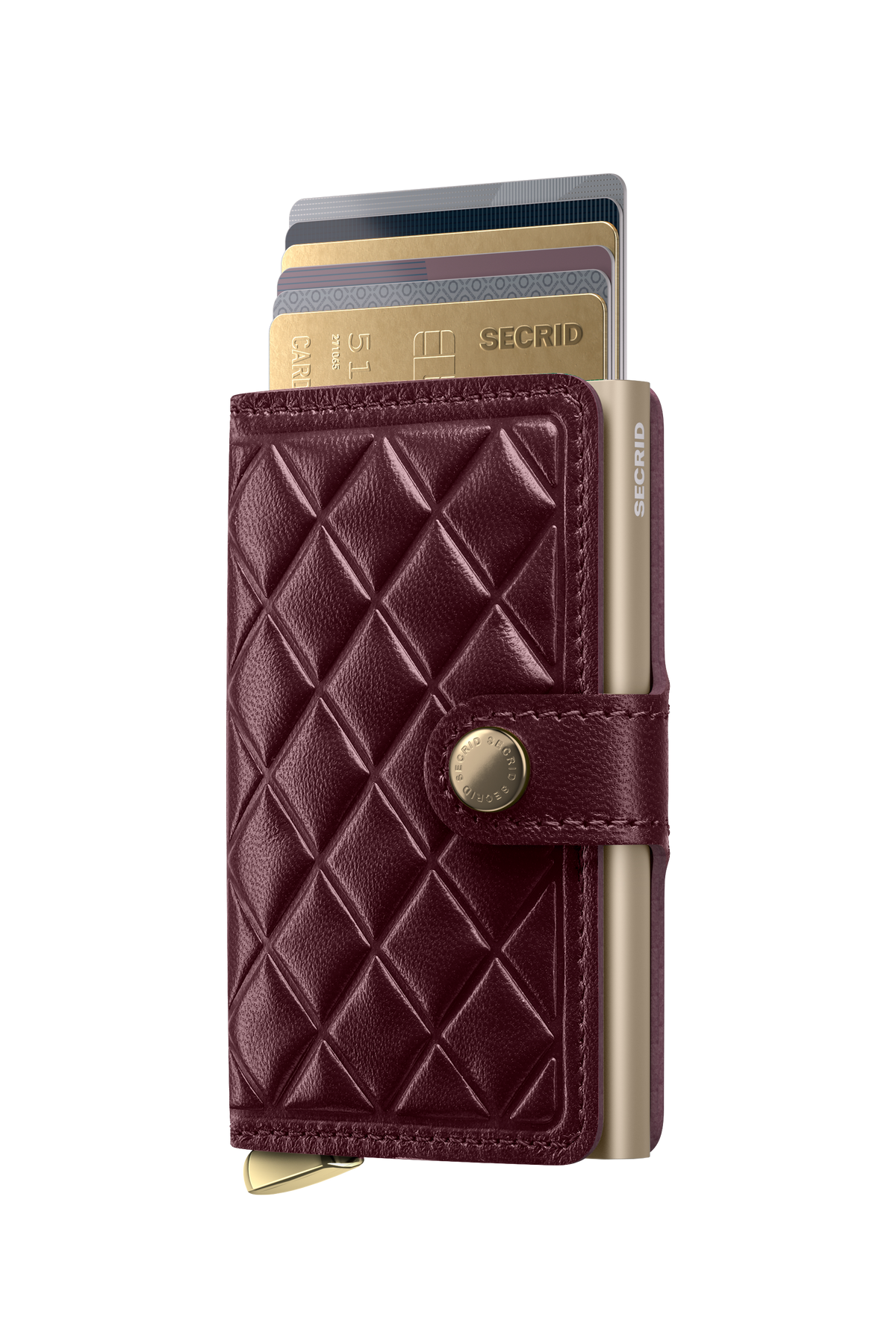 Secrid Miniwallet+ Emboss Diamond - Bordeaux 3