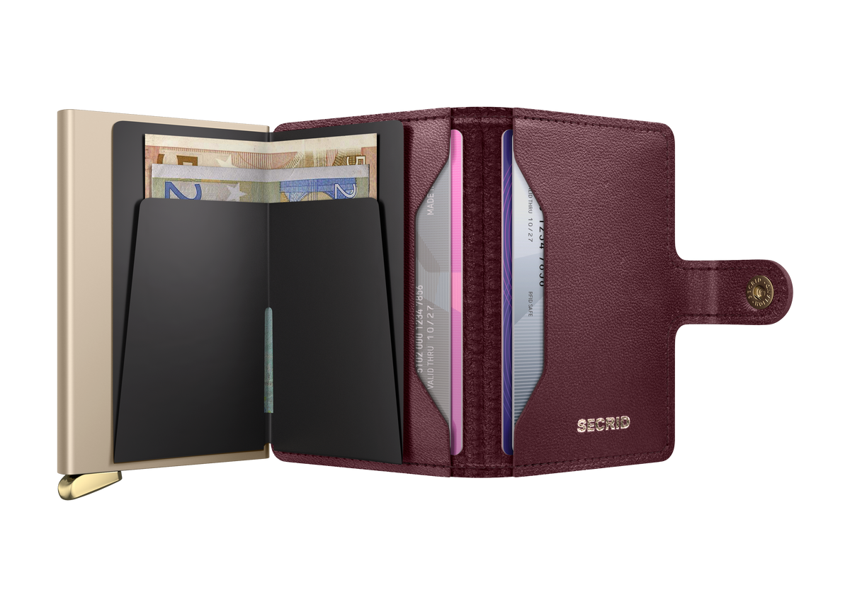 Secrid Miniwallet+ Emboss Diamond - Bordeaux 4
