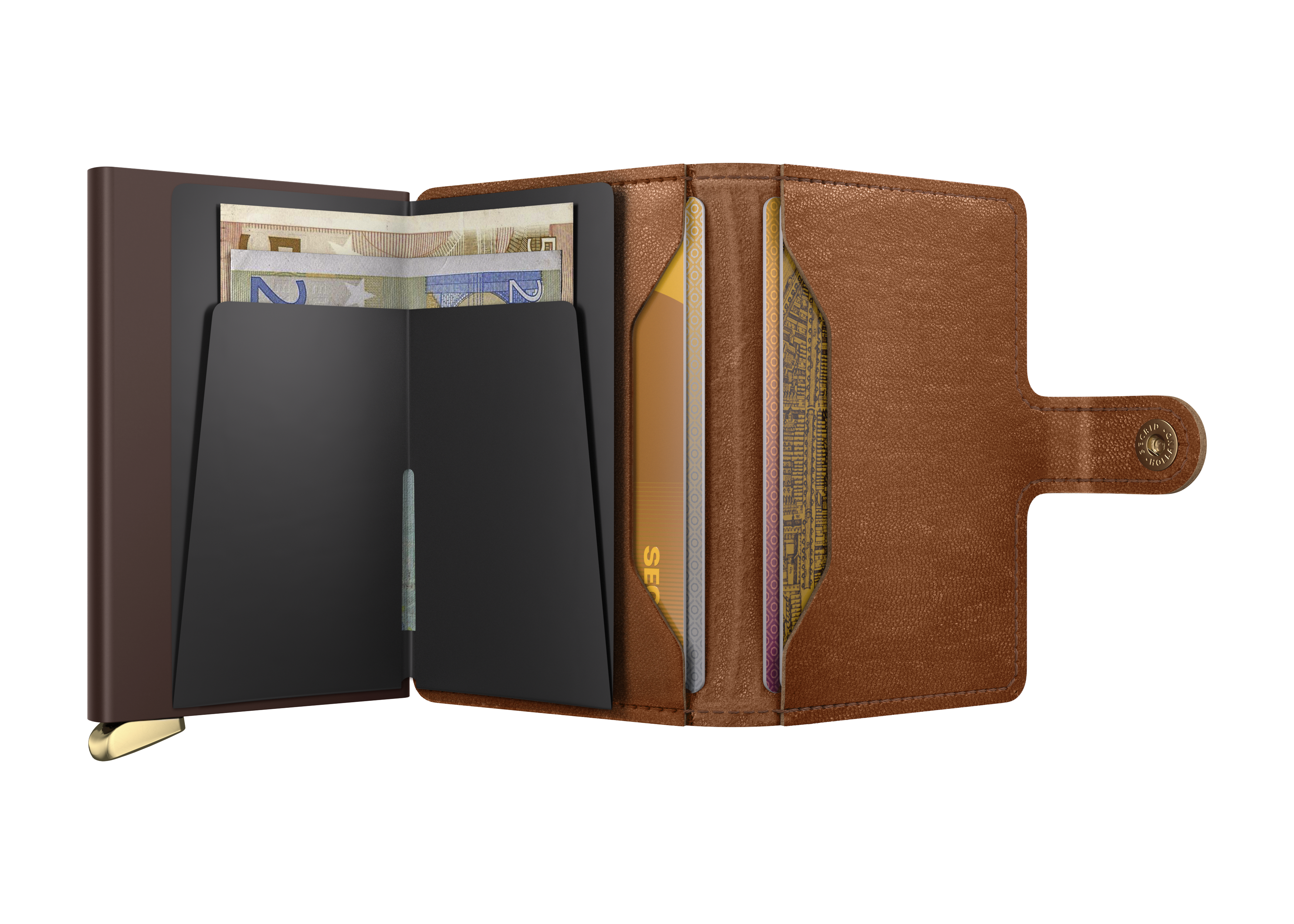 Secrid Miniwallet+ Emboss - Cognac+ 3
