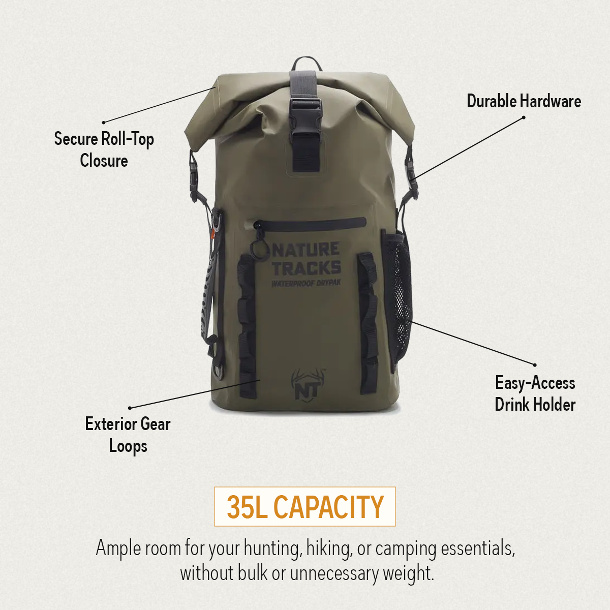 Peak Series - Basecamp Drypak Backpack 35L 13